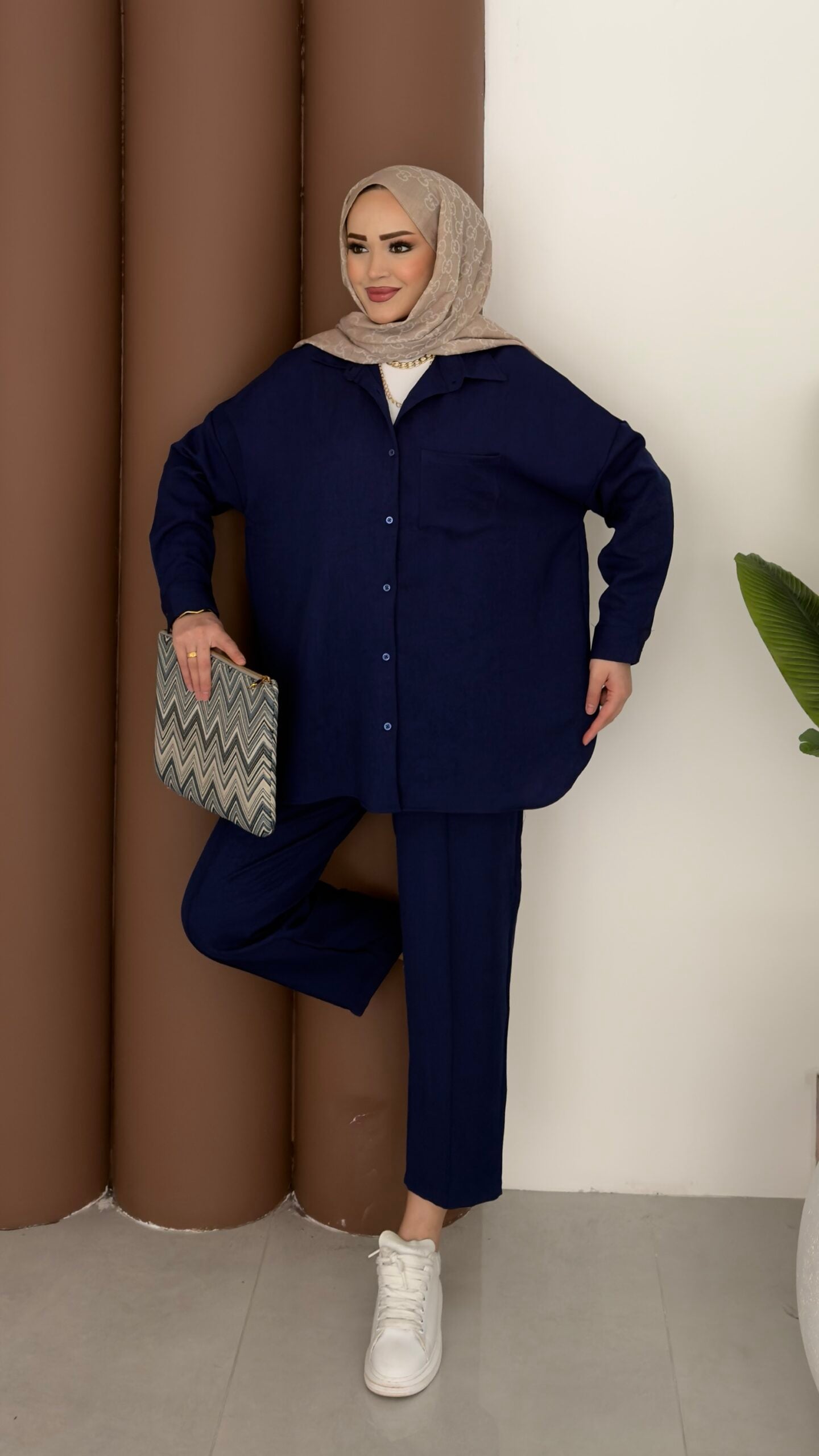 Baggy Keten İkili Takım |  