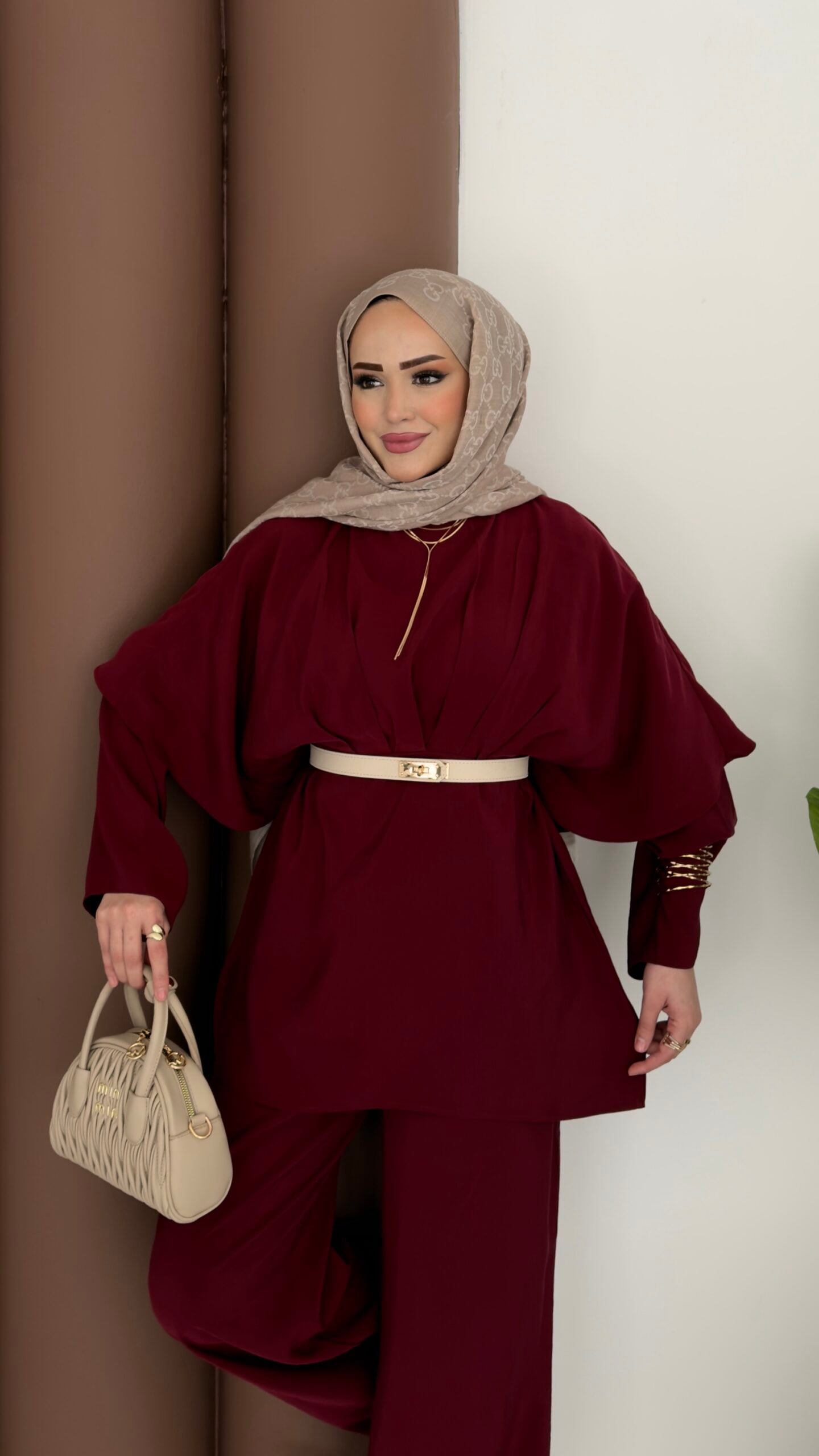 Arabic Pelerinli Modal İkili Takım |  
