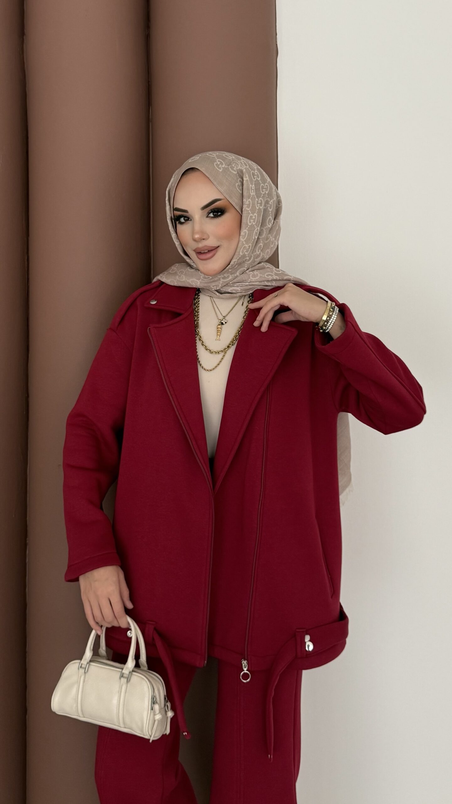 Blok Premium Şardonlu Ceket İkili Takım |  