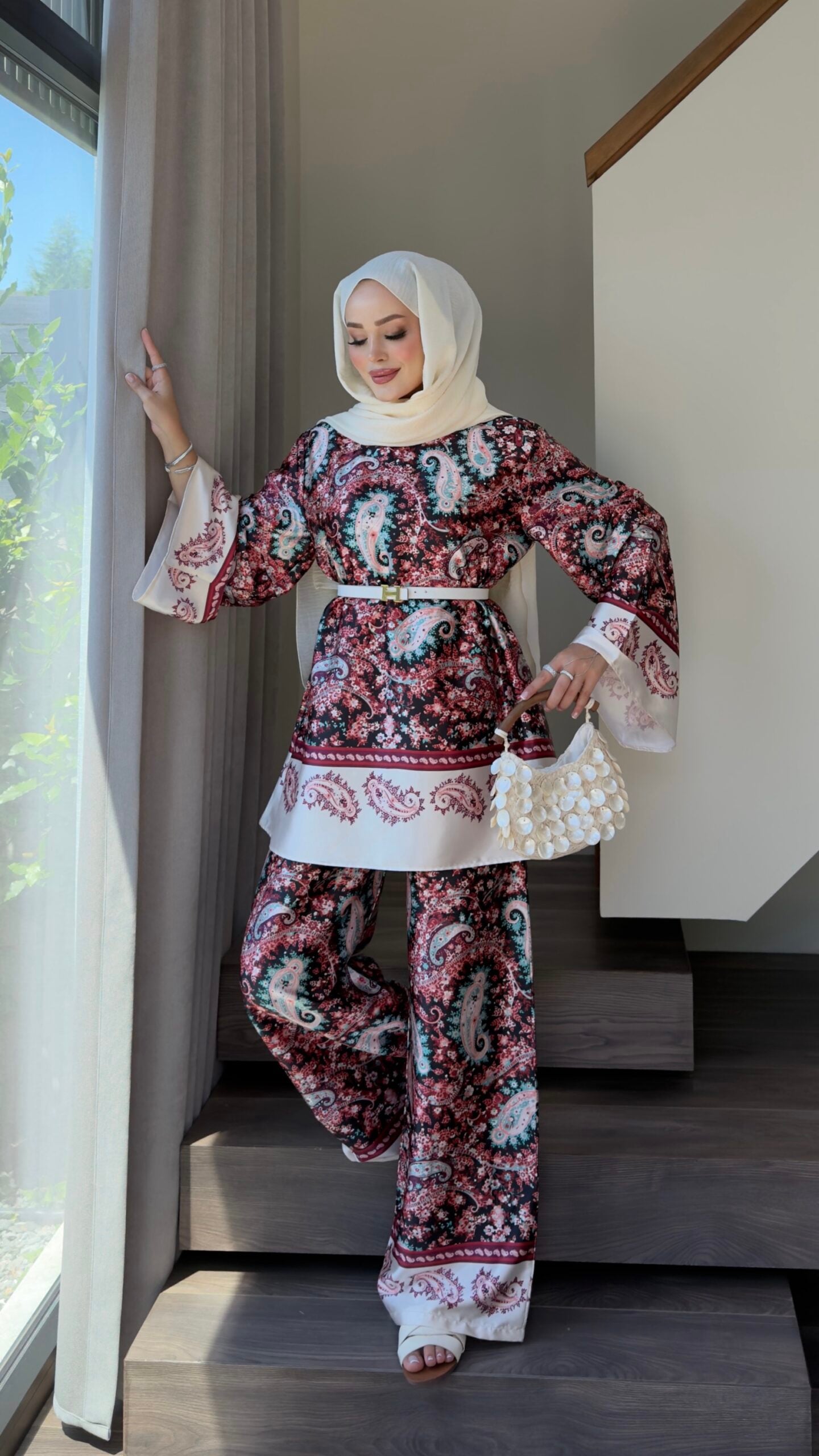 Etnika Desen Saten İkili Takım |  