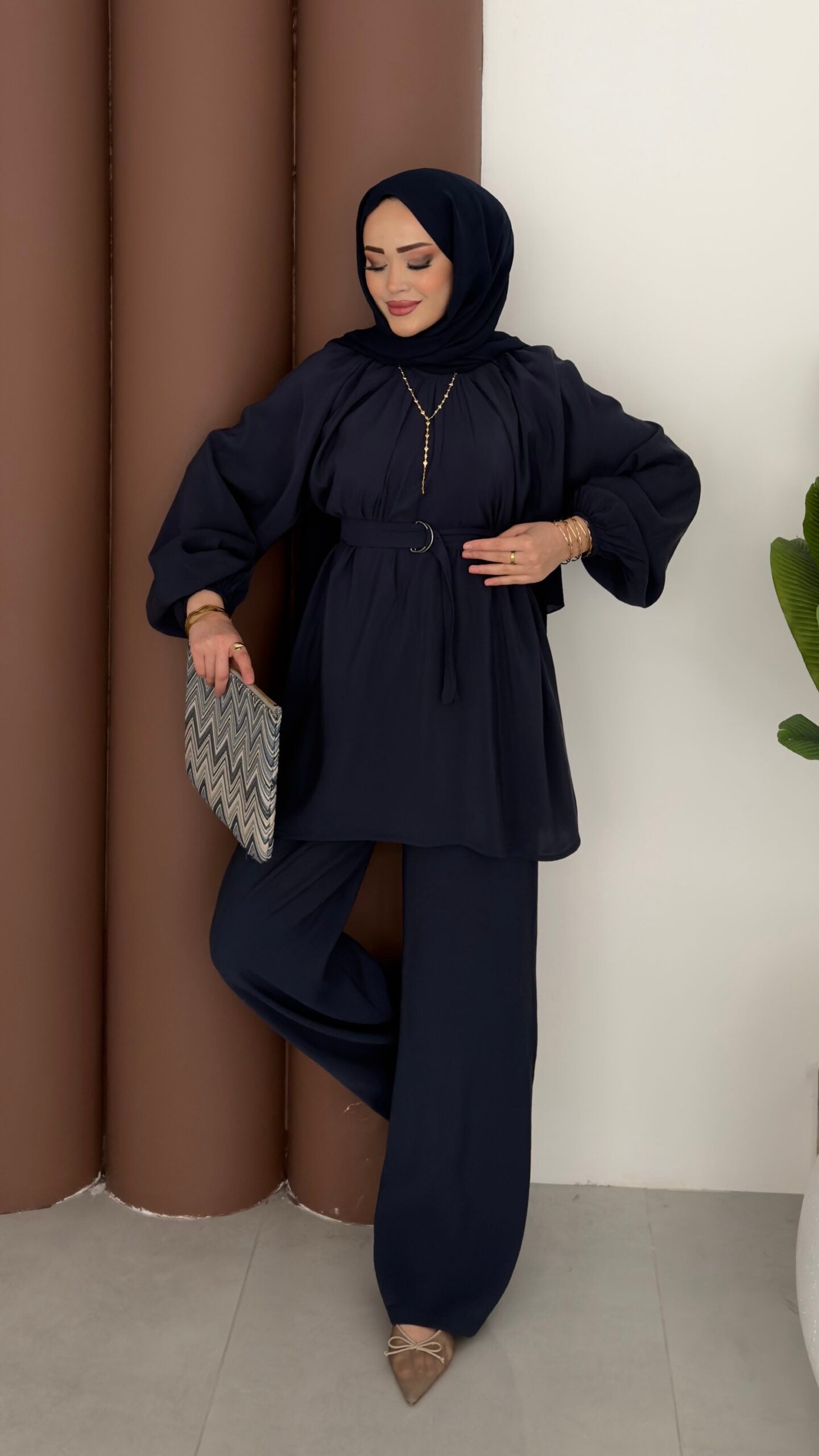 Casual Modal Kemerli İkili Takım |  