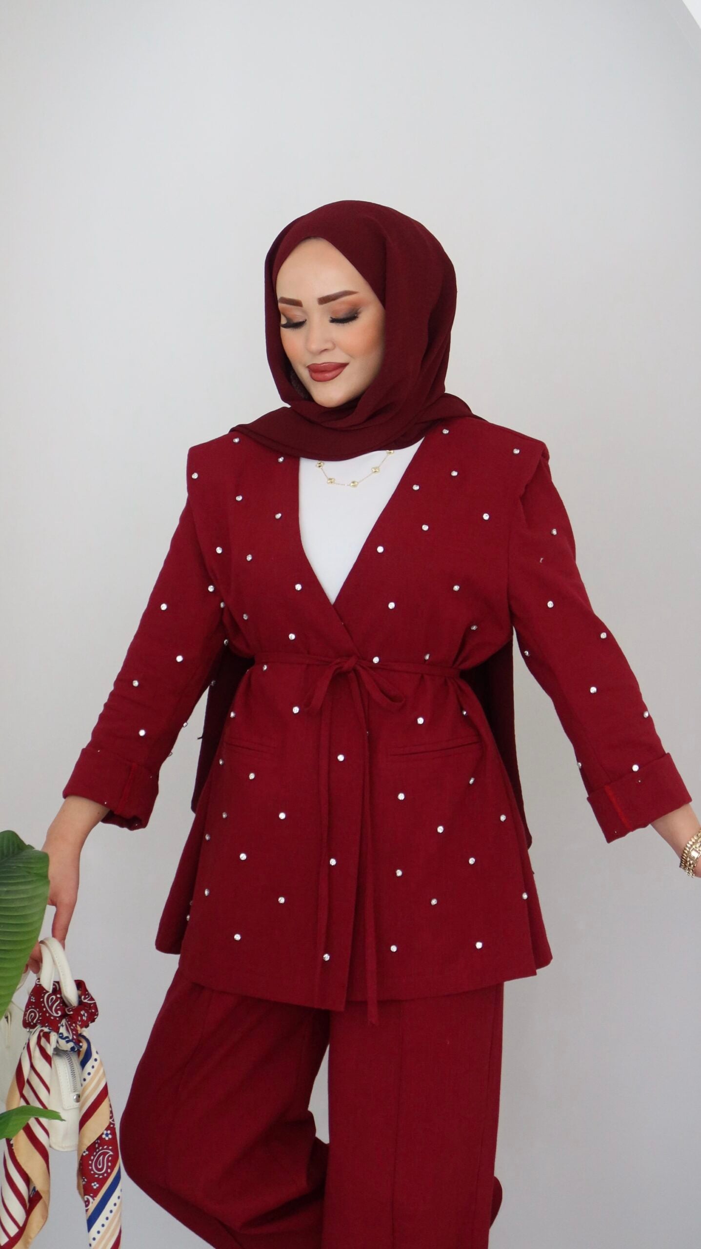 Shine Keten Ceket İkili Takım |  