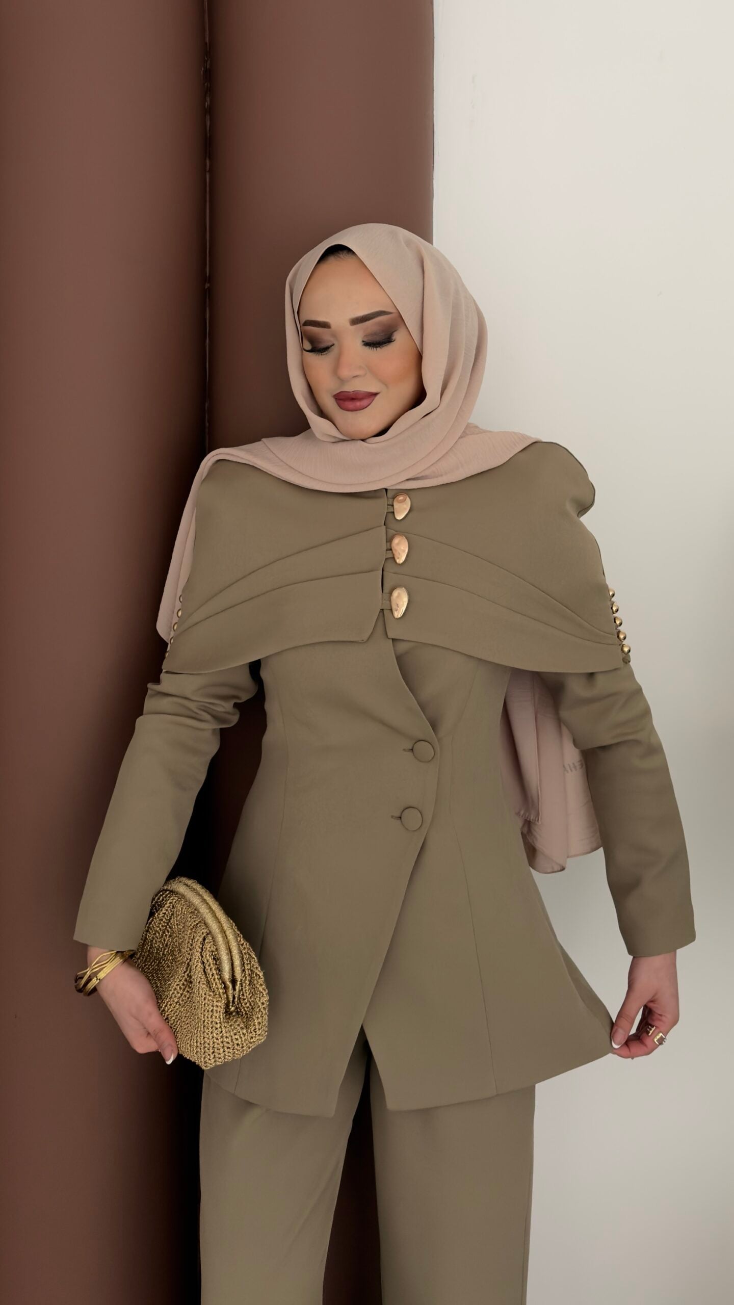 Deluxe Pelerin Blazer İkili Takım |  