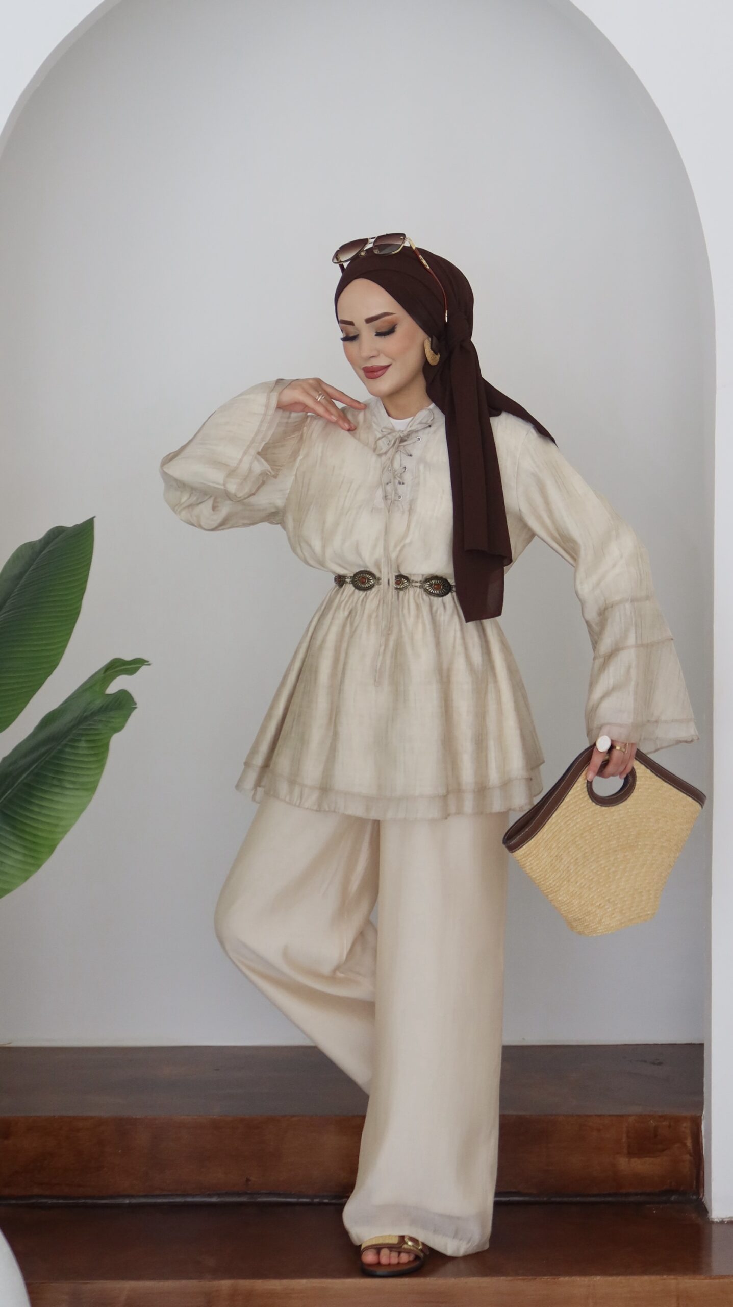 Hawai Desenli Vual İkili Takım |  