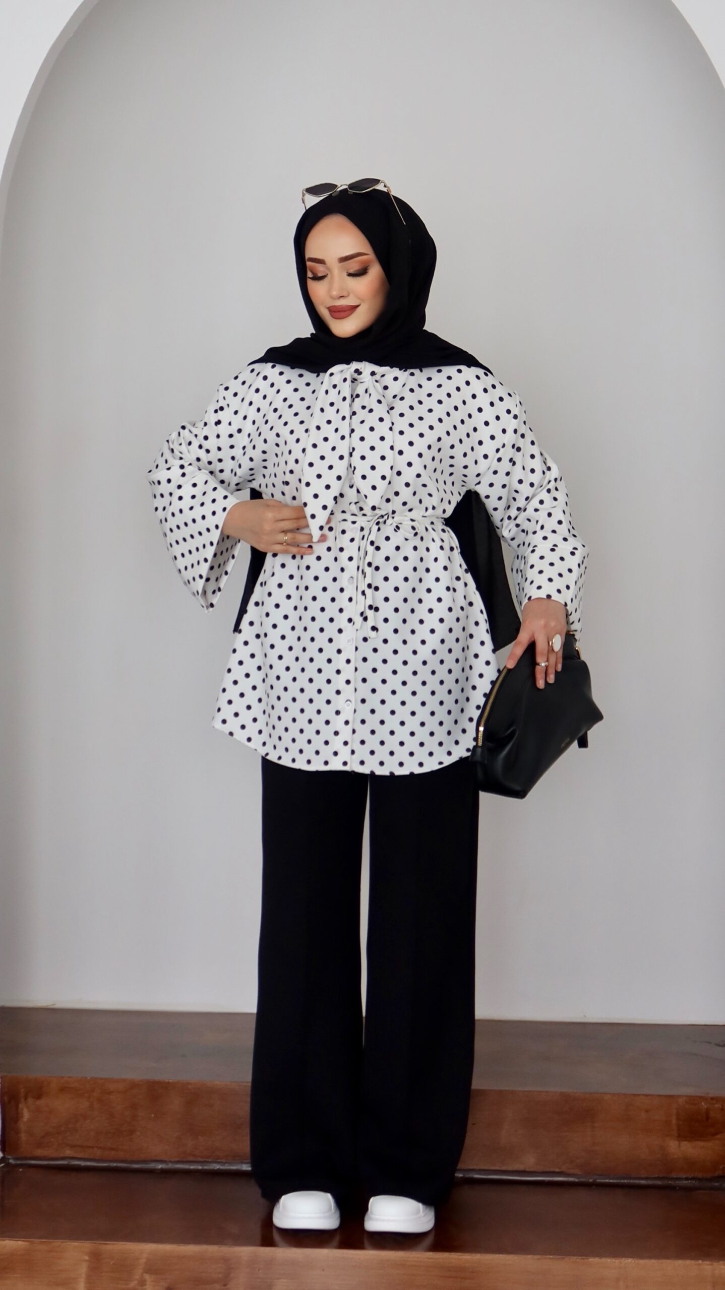 QUALİTY Madam Puanteli Krep İkili Takım |  