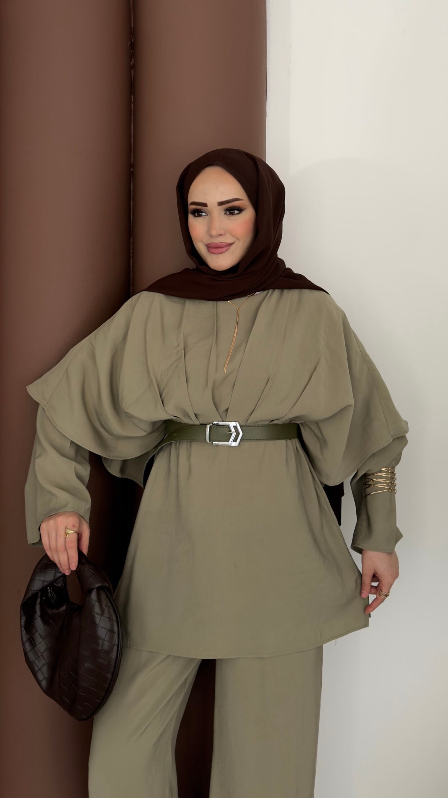 Arabic Pelerinli Modal İkili Takım |  
