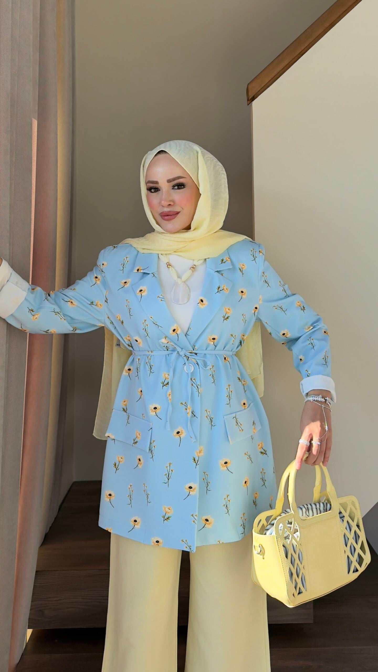 Çiçek Desenli Blazer Ceket |  