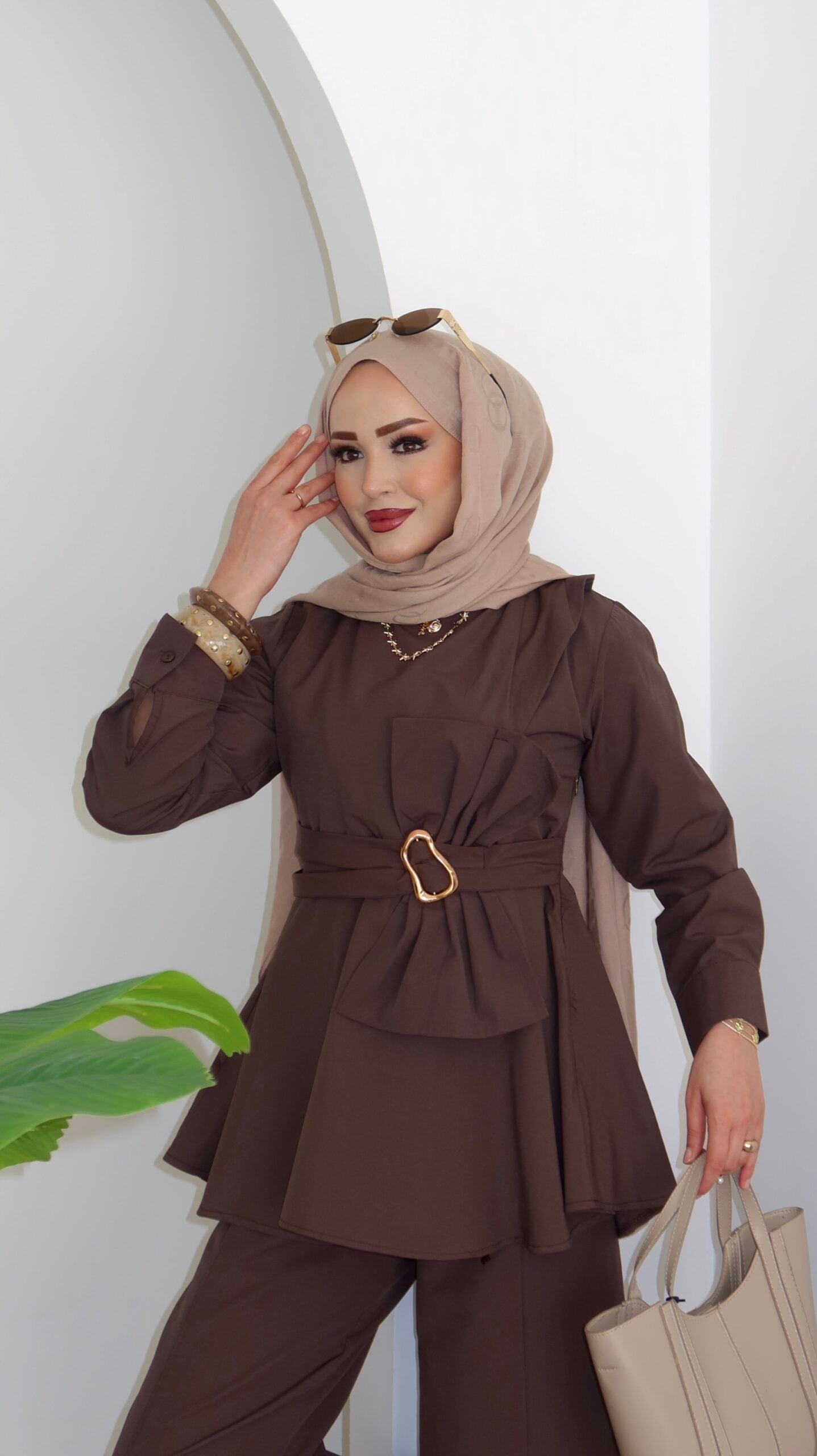 Zaira Fiyonklu Poplin İkili Takım |  