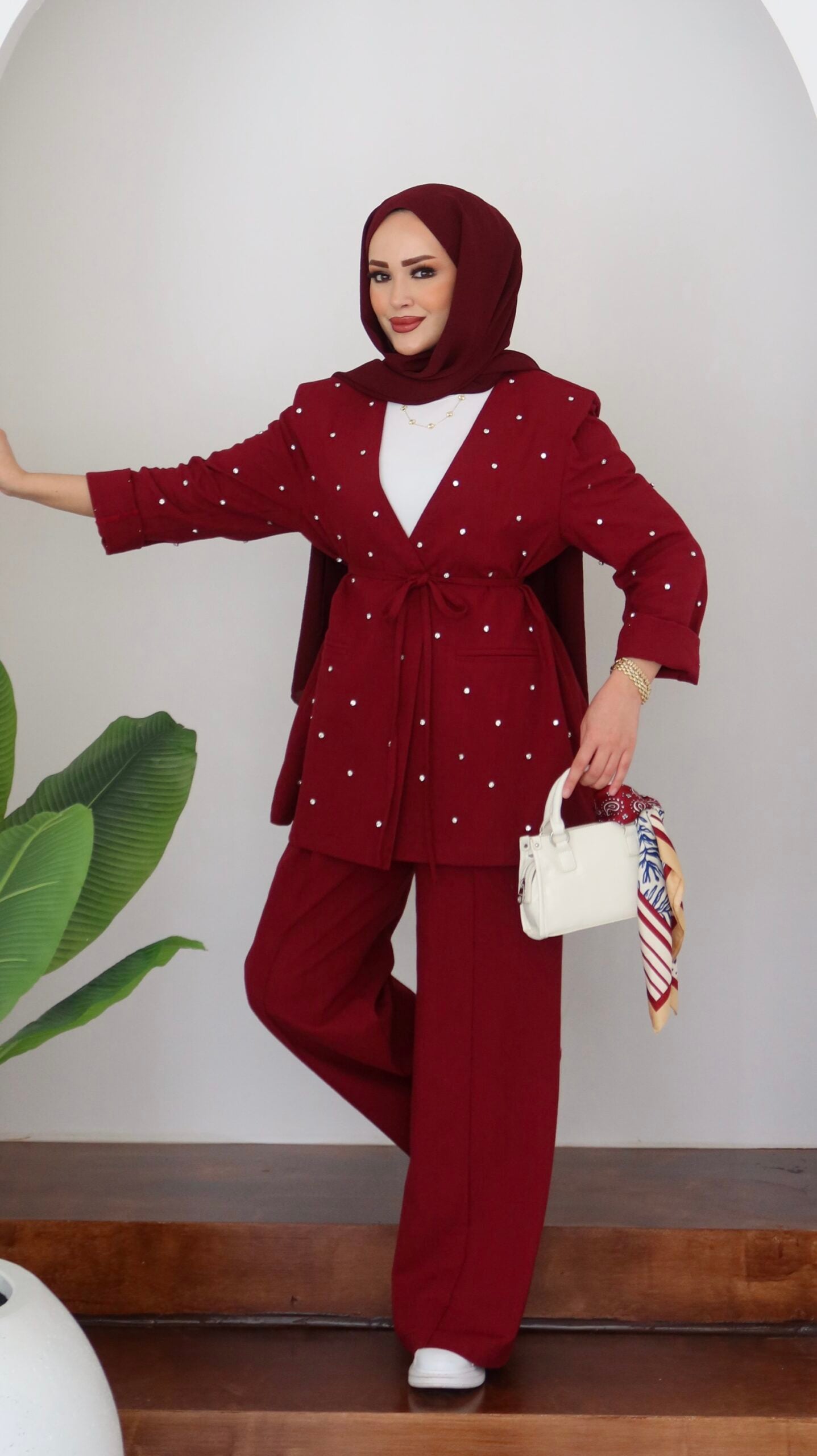 Shine Keten Ceket İkili Takım |  