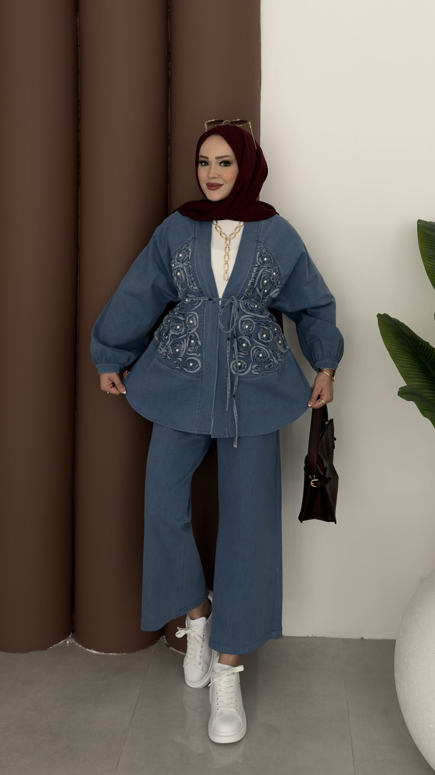 İnci Premium Denim İkili Takım |  
