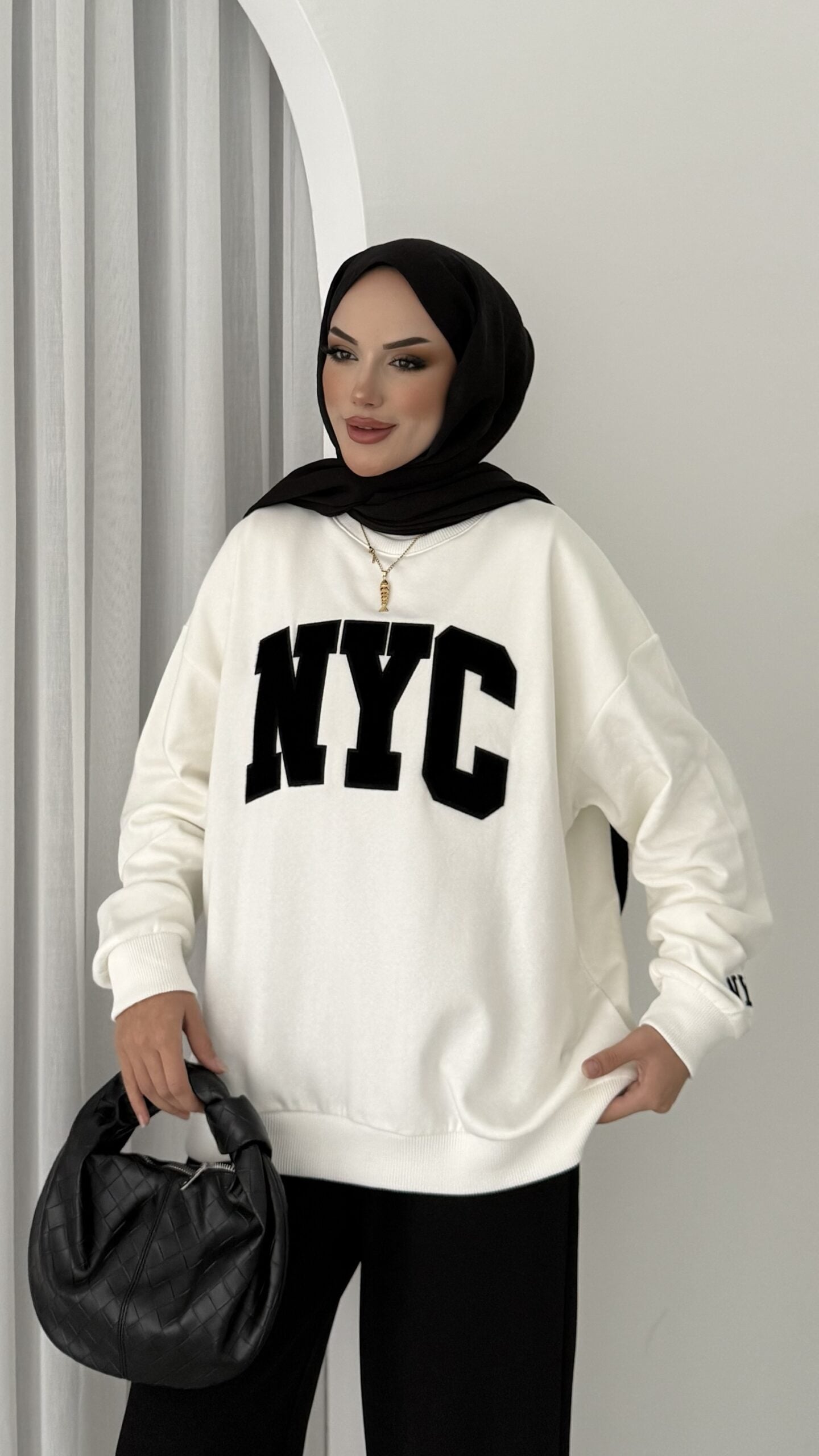Nyc Şardonlu Sweat |  