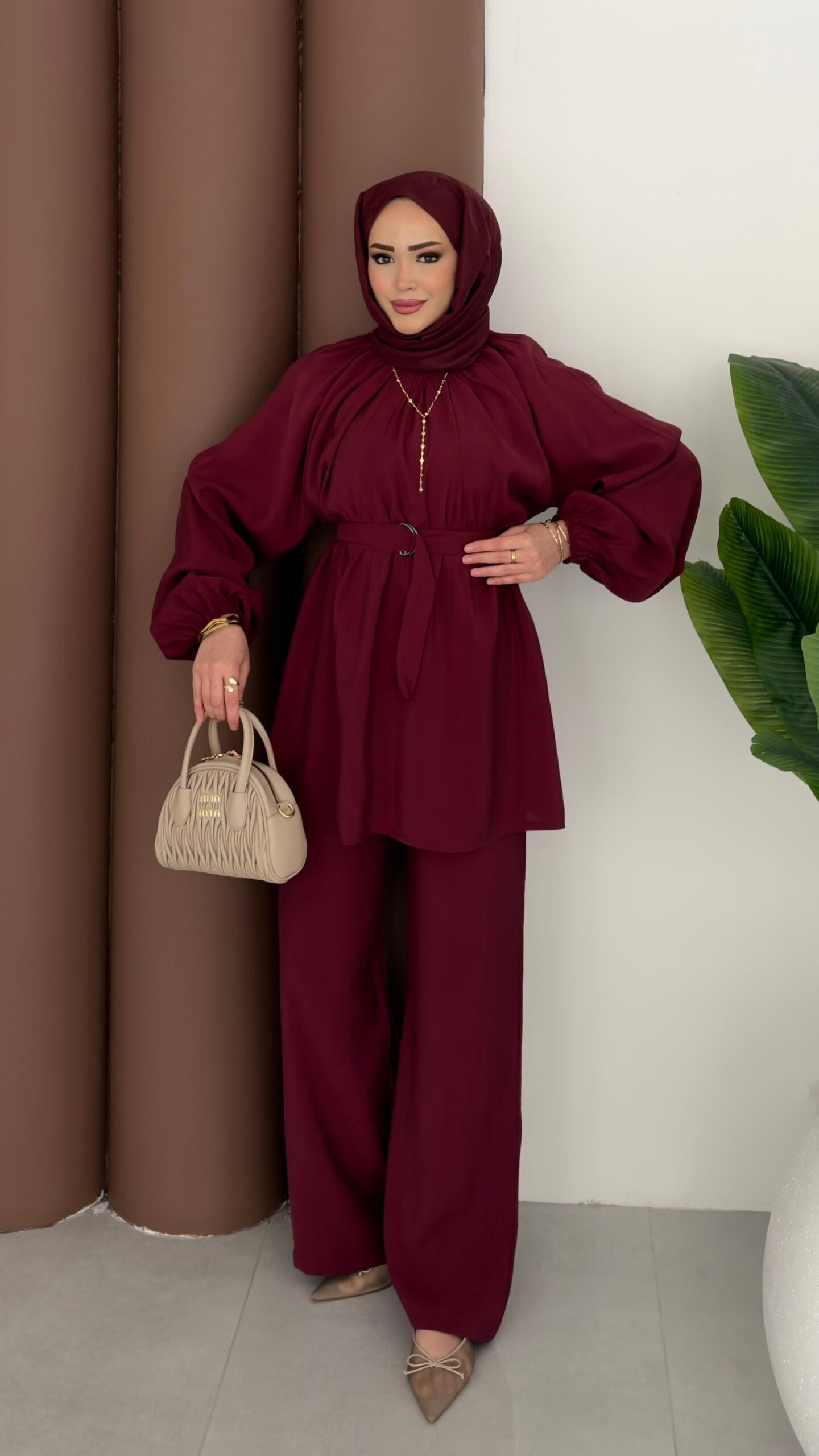 Casual Modal Kemerli İkili Takım |  