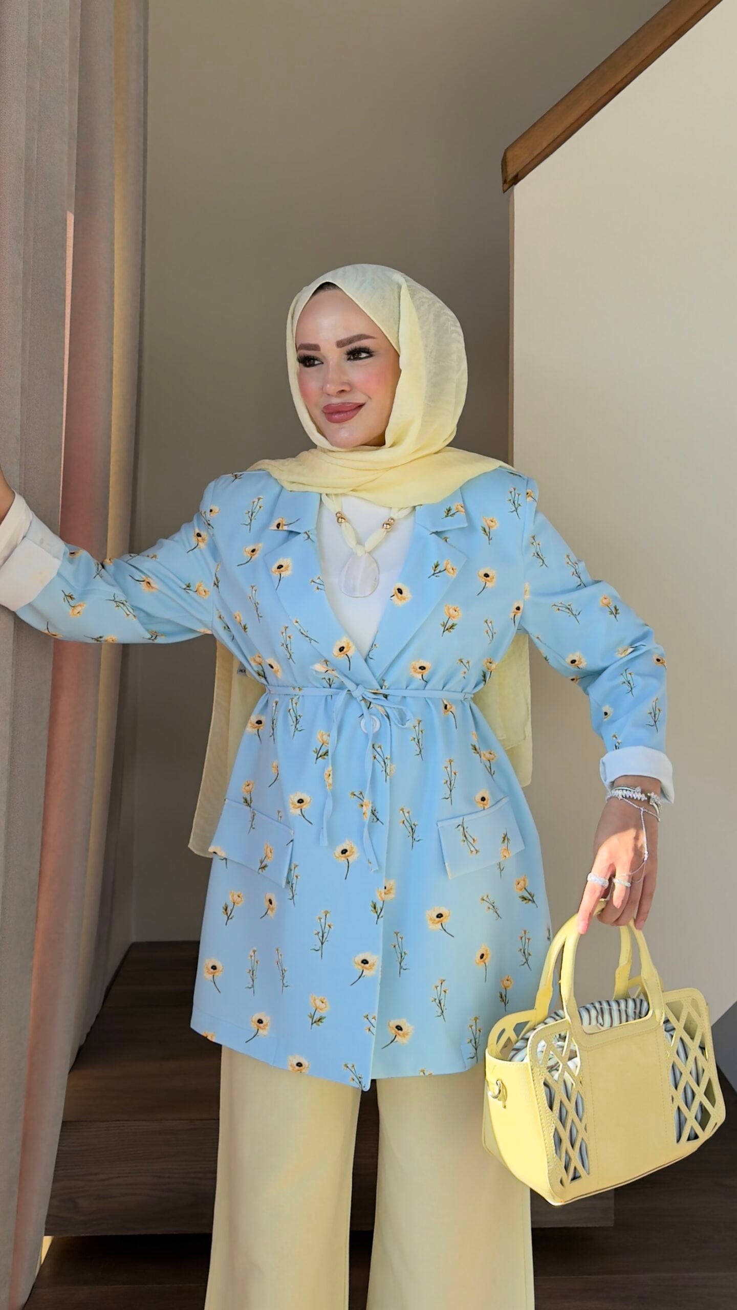Çiçek Desenli Blazer Ceket |  