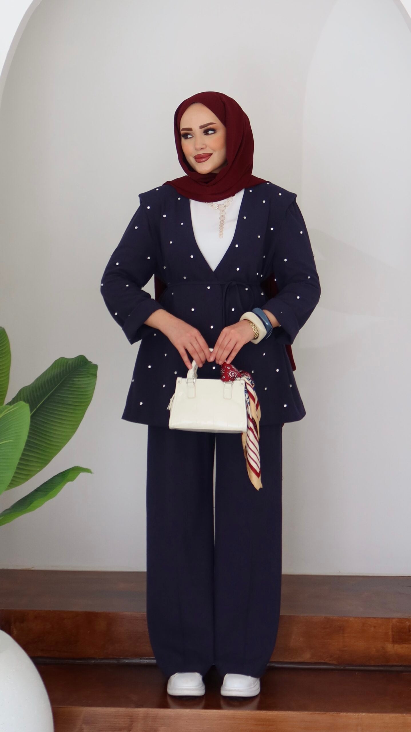 Shine Keten Ceket İkili Takım |  