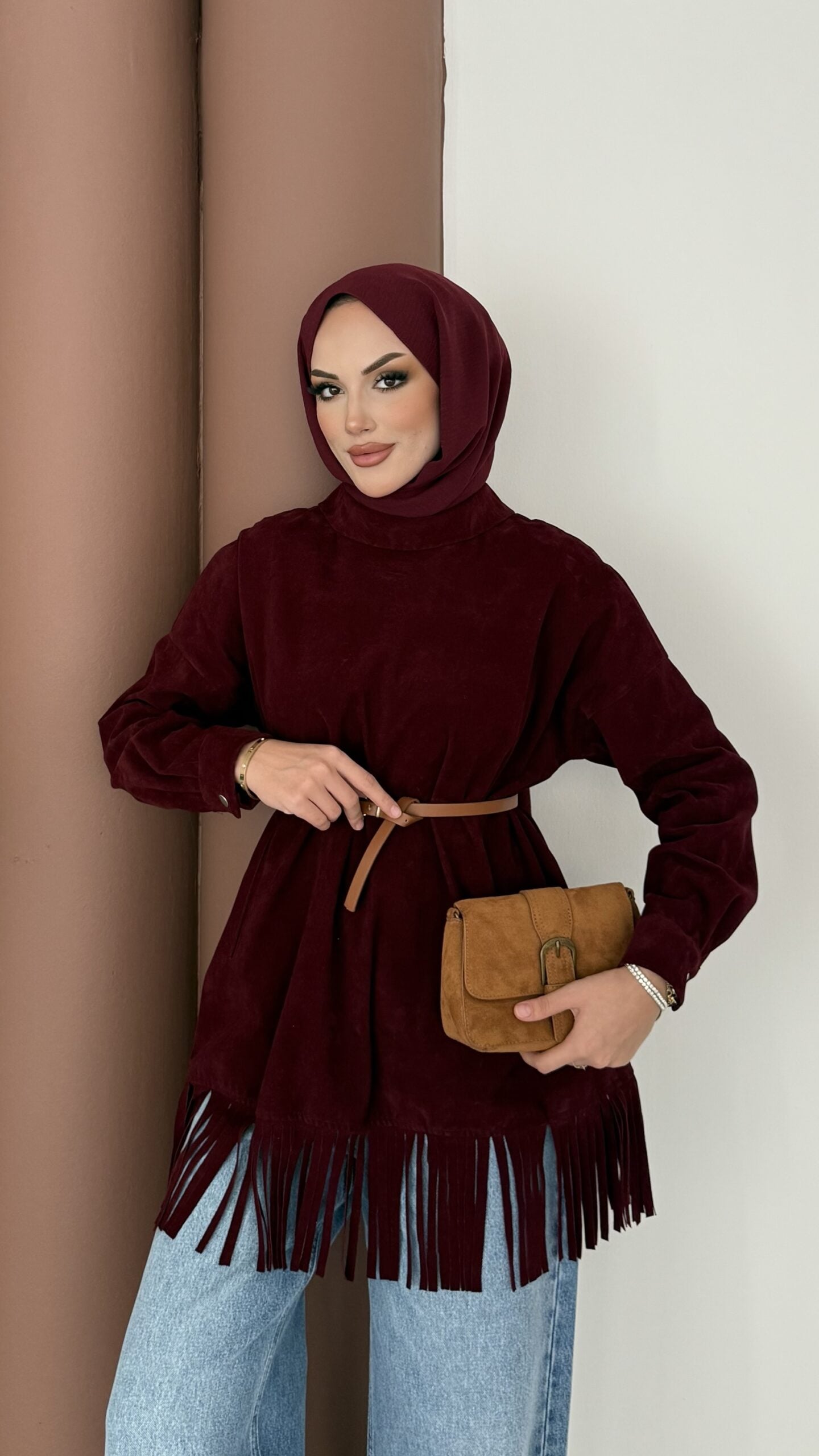 Autumn Süet Fırfırlı Tunik |  