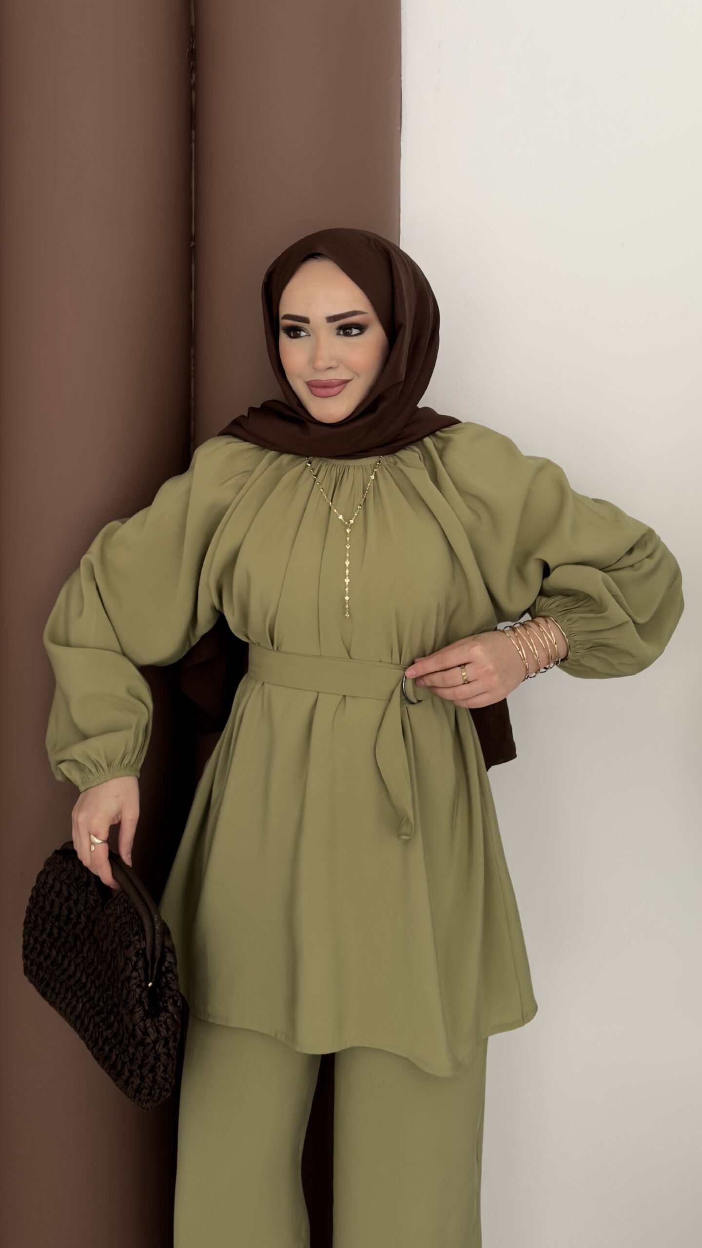 Casual Modal Kemerli İkili Takım |  