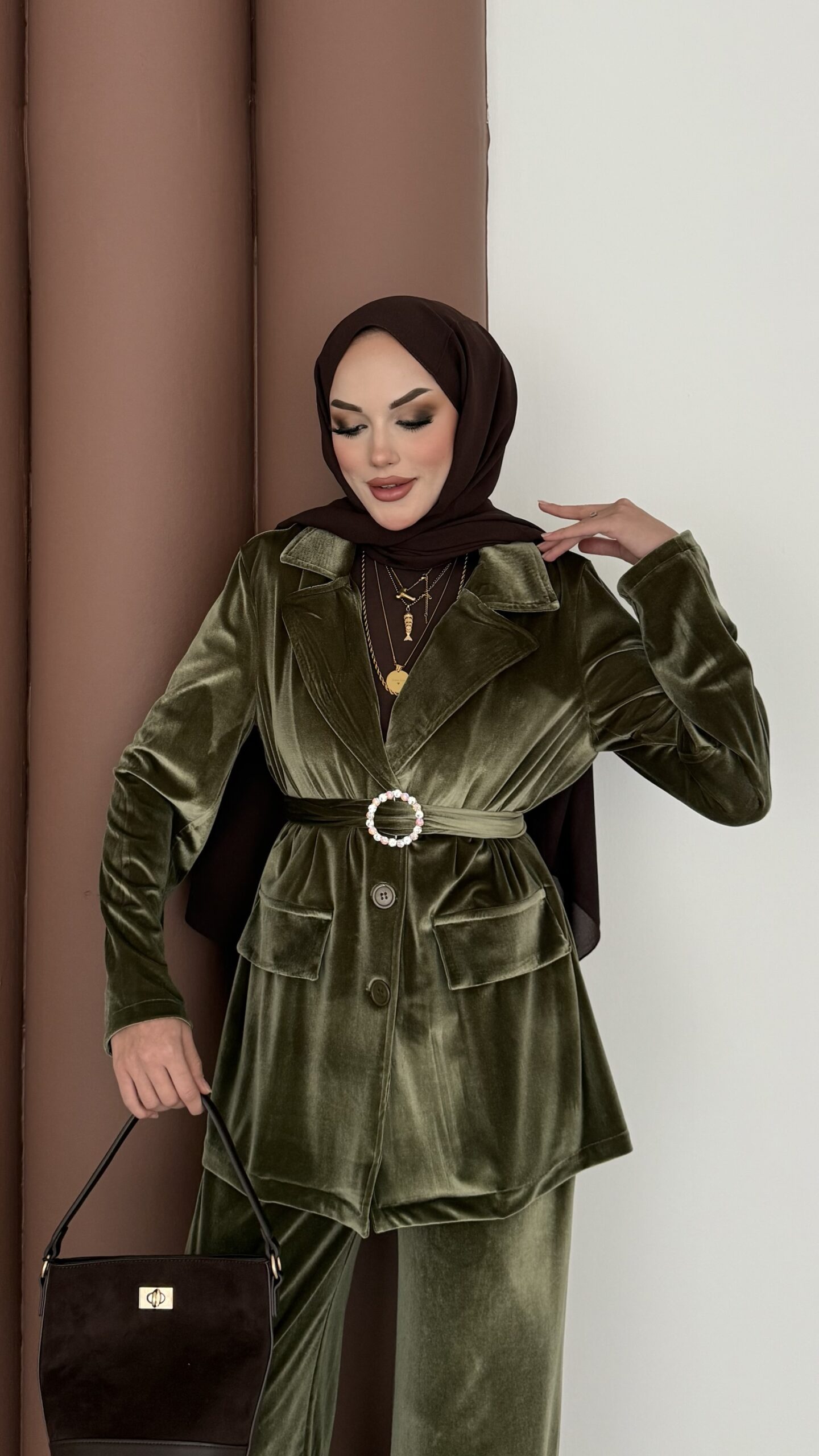 İconic Kadife Blazer İkili Takım |  