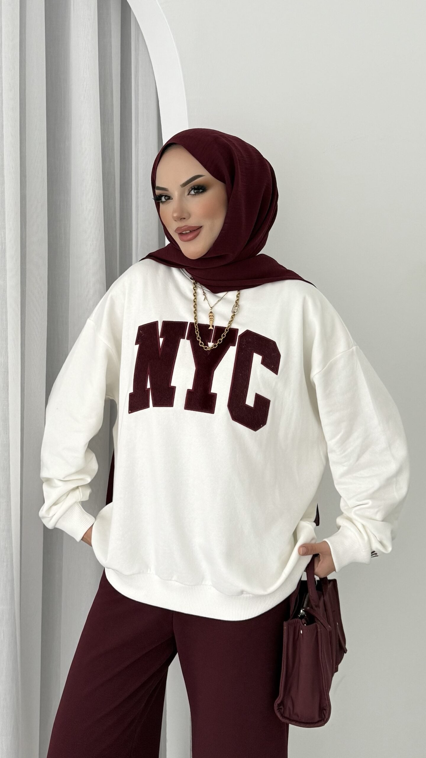 Nyc Şardonlu Sweat |  