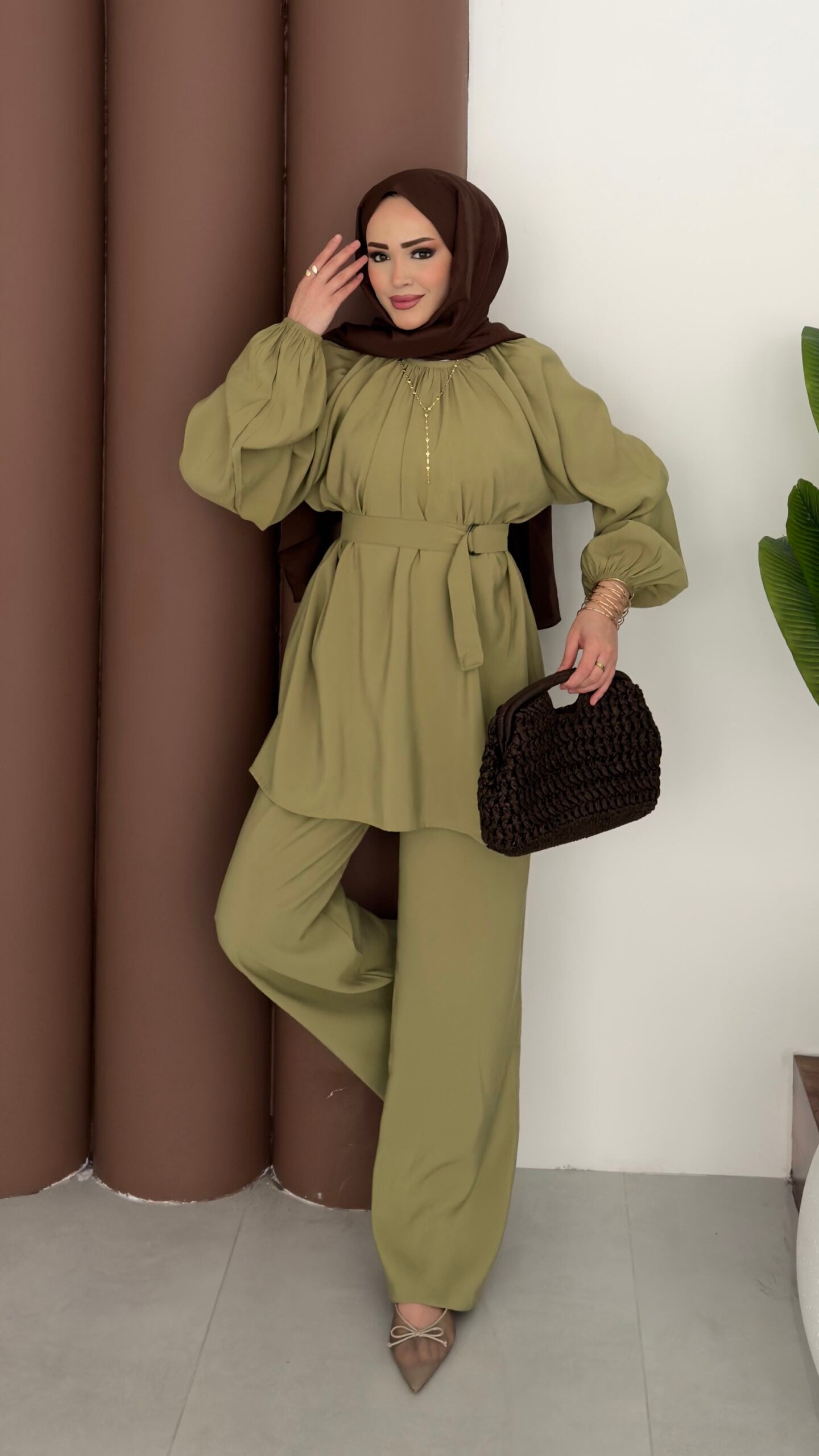 Casual Modal Kemerli İkili Takım |  