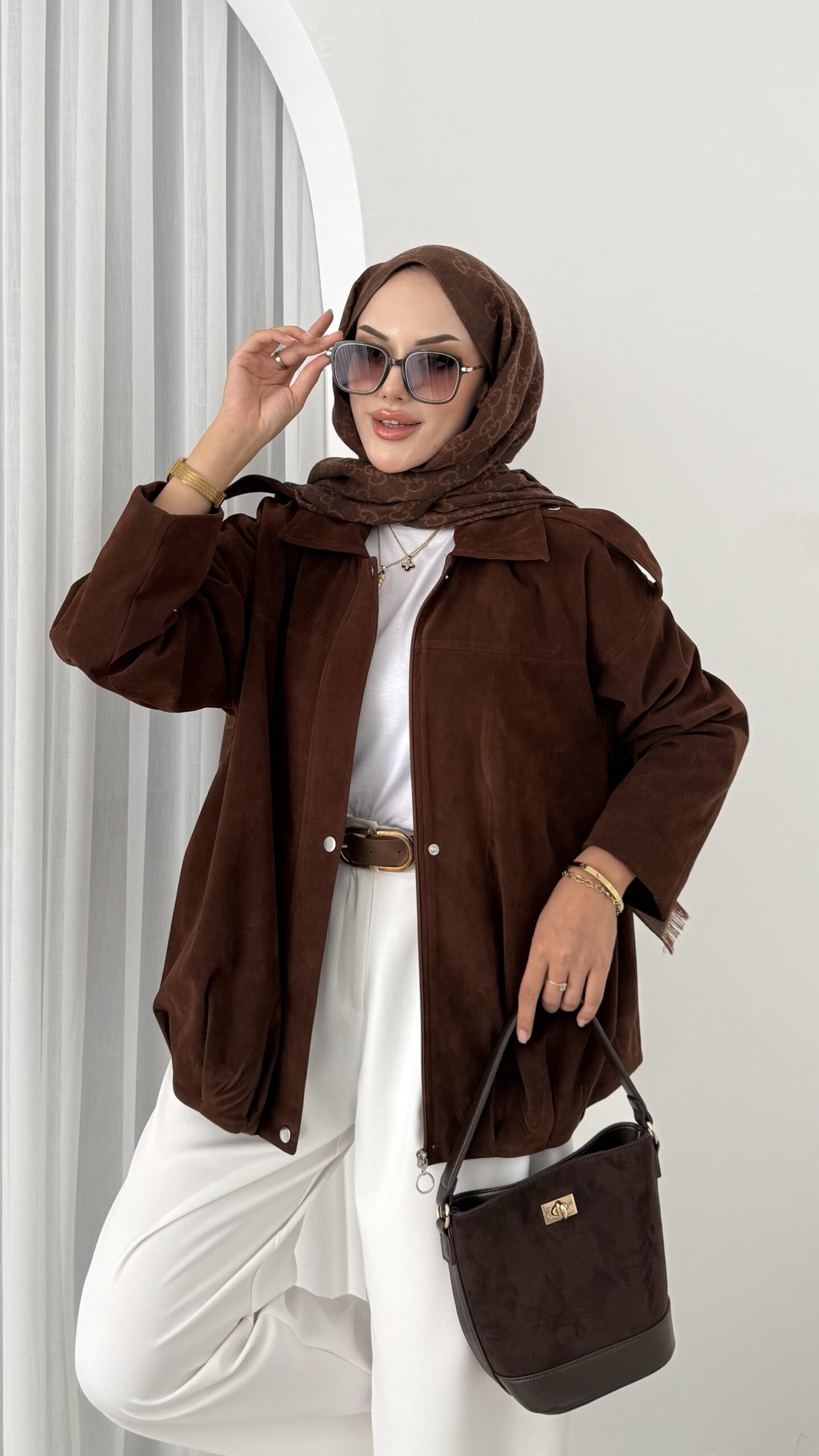 Zra Muadil Süet Bomber Ceket |  