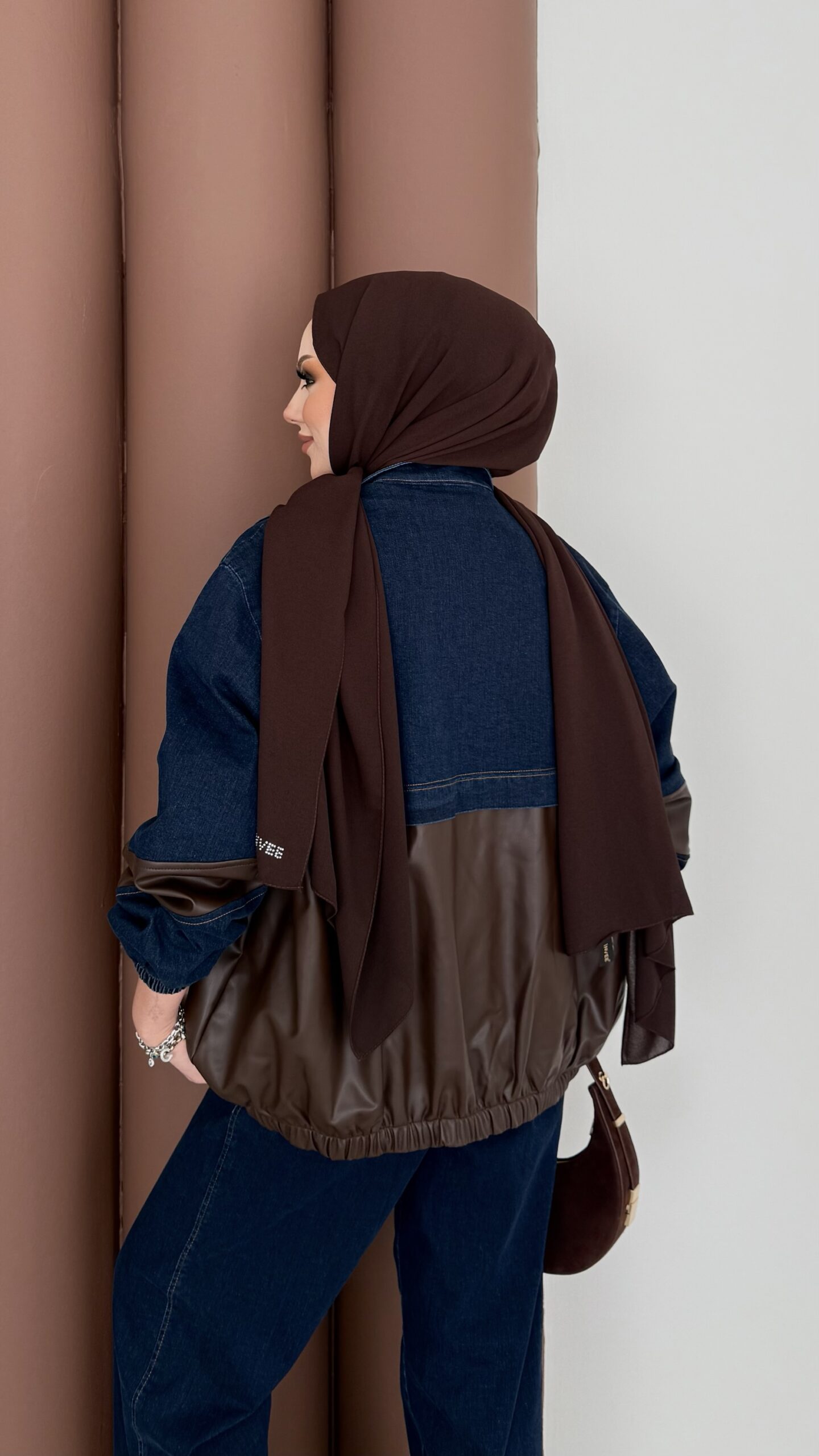 Qufy Pinterest Denim Bomber İkili Takım |  