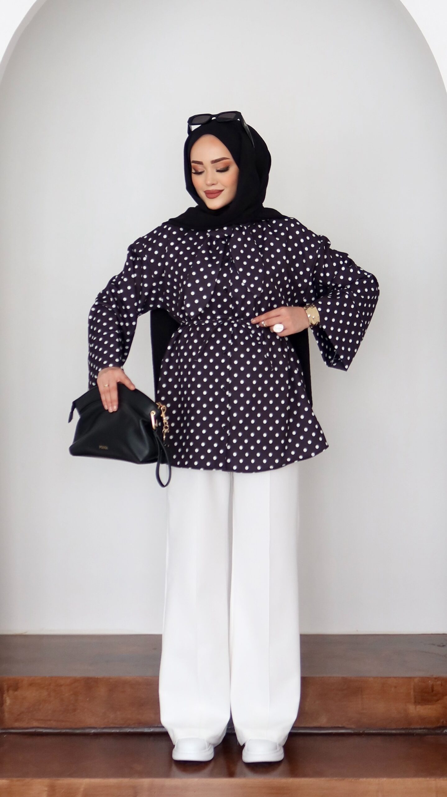 QUALİTY Madam Puanteli Krep İkili Takım |  