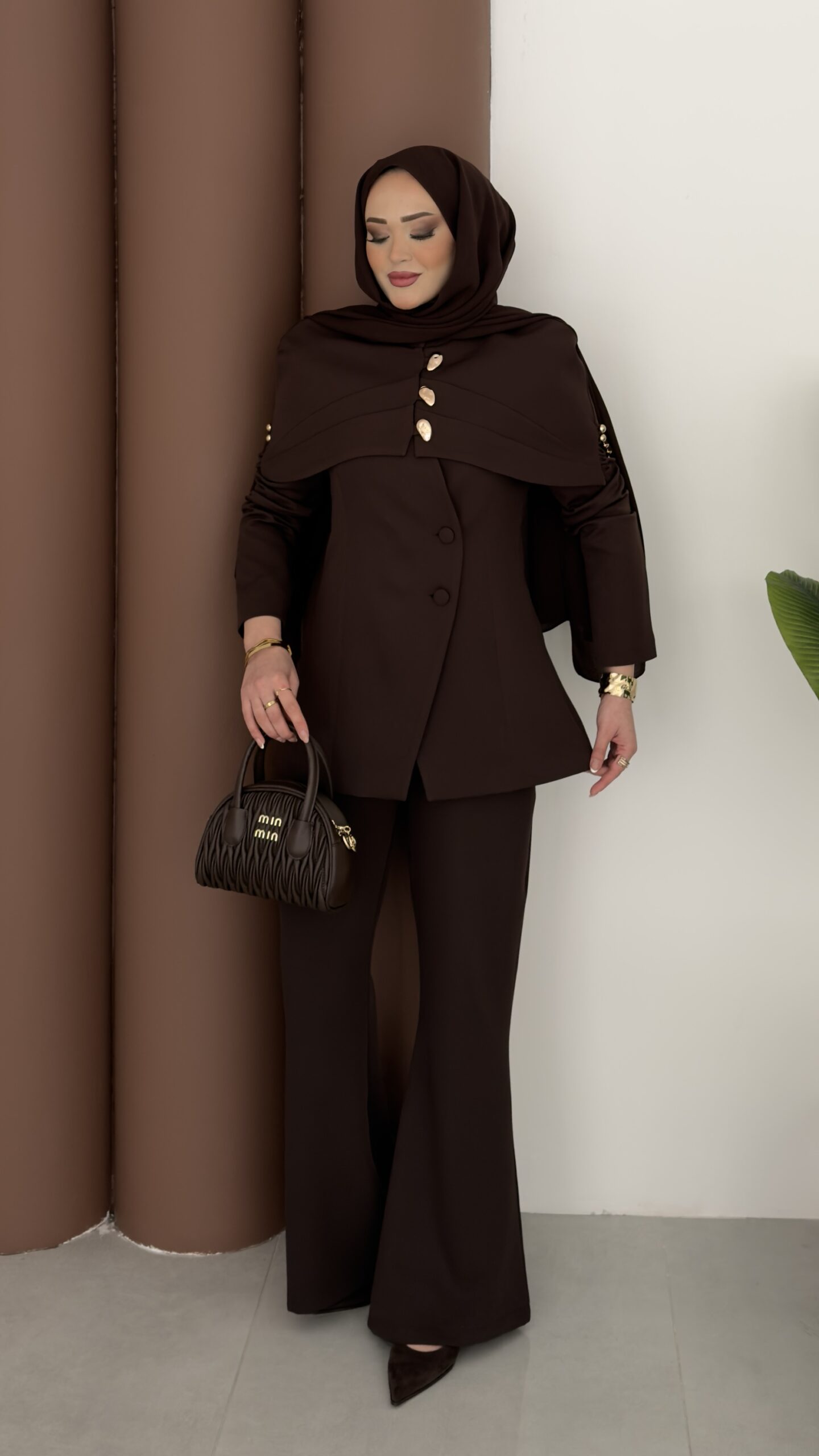 Deluxe Pelerin Blazer İkili Takım |  