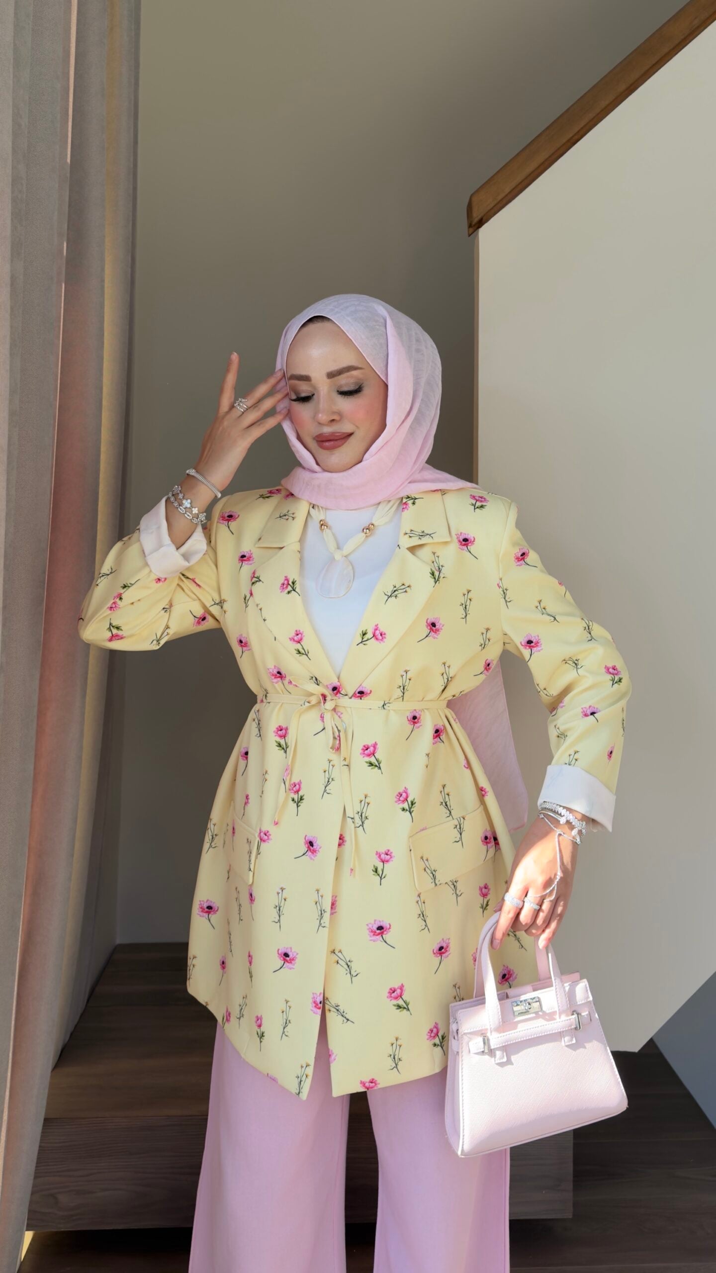 Çiçek Desenli Blazer Ceket |  