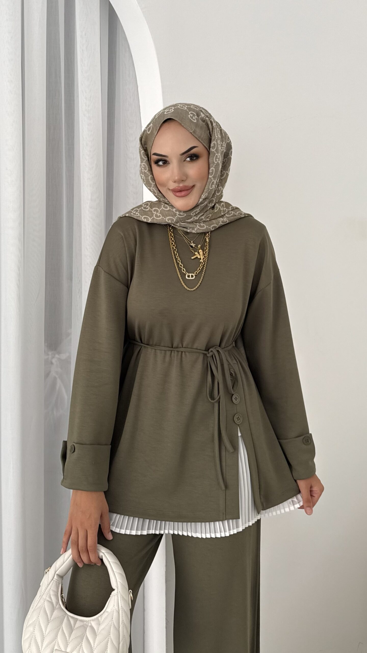 Premium Oysh Düğmeli İkili Takım |  
