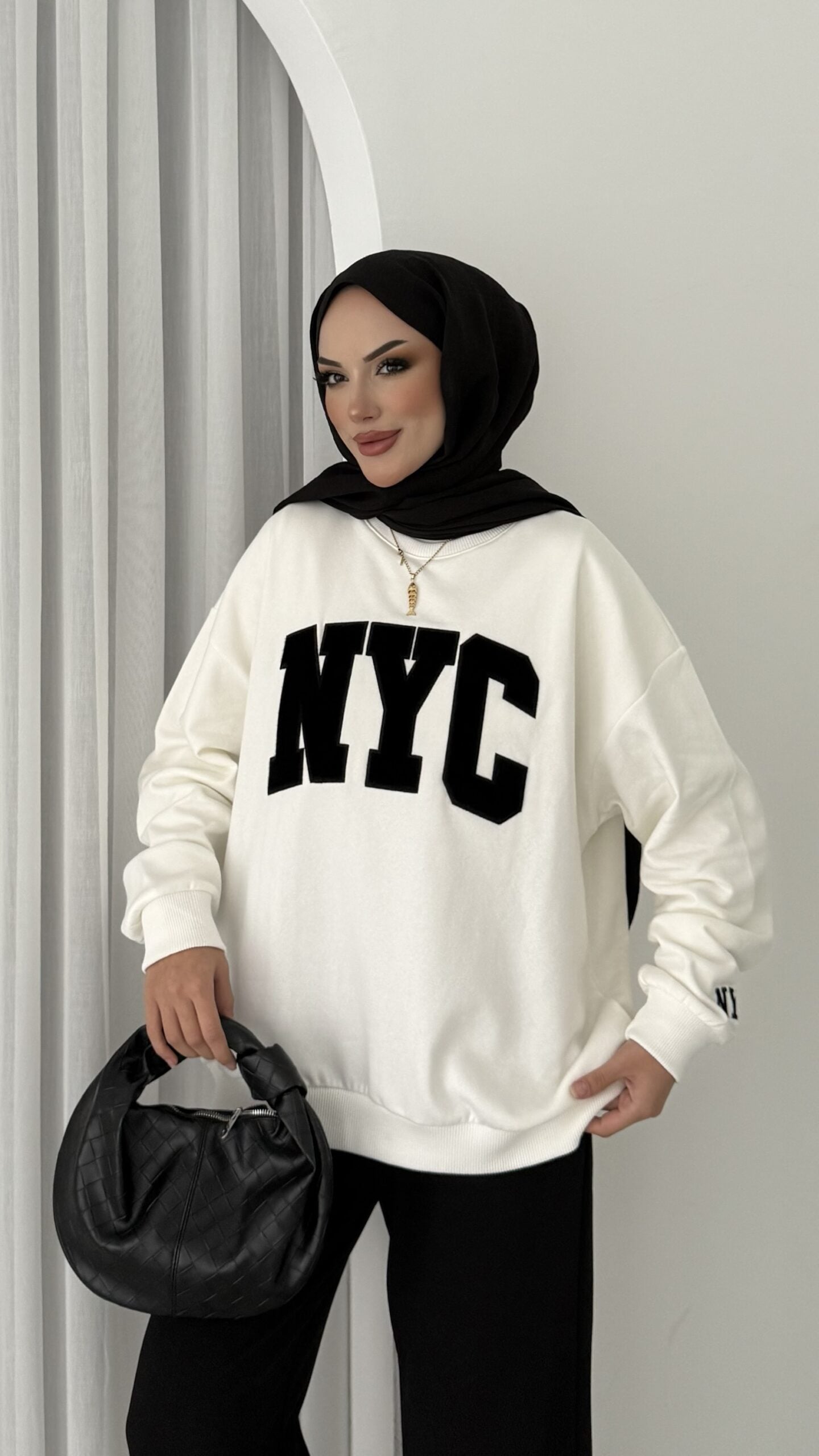 Nyc Şardonlu Sweat |  