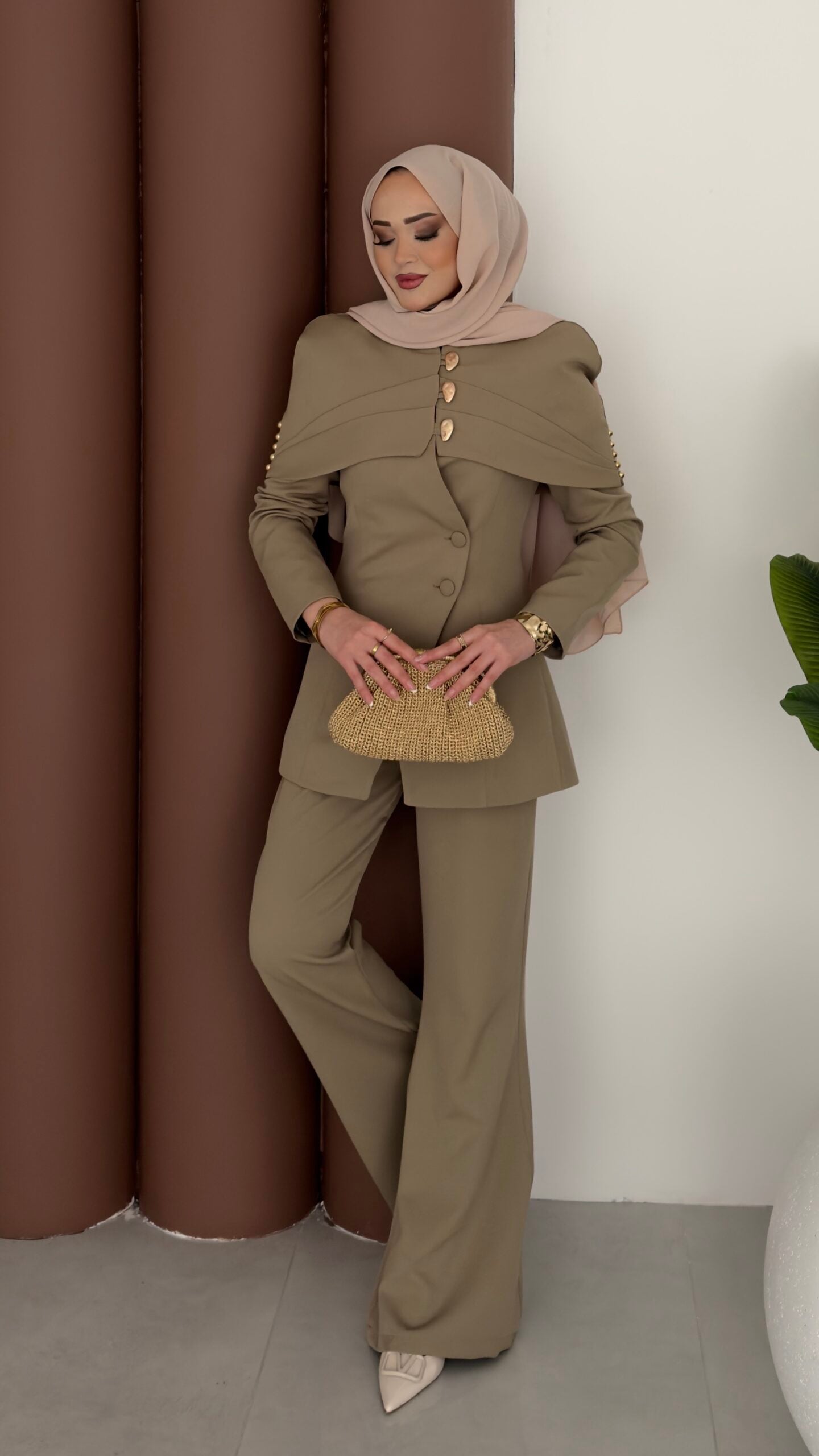 Deluxe Pelerin Blazer İkili Takım |  