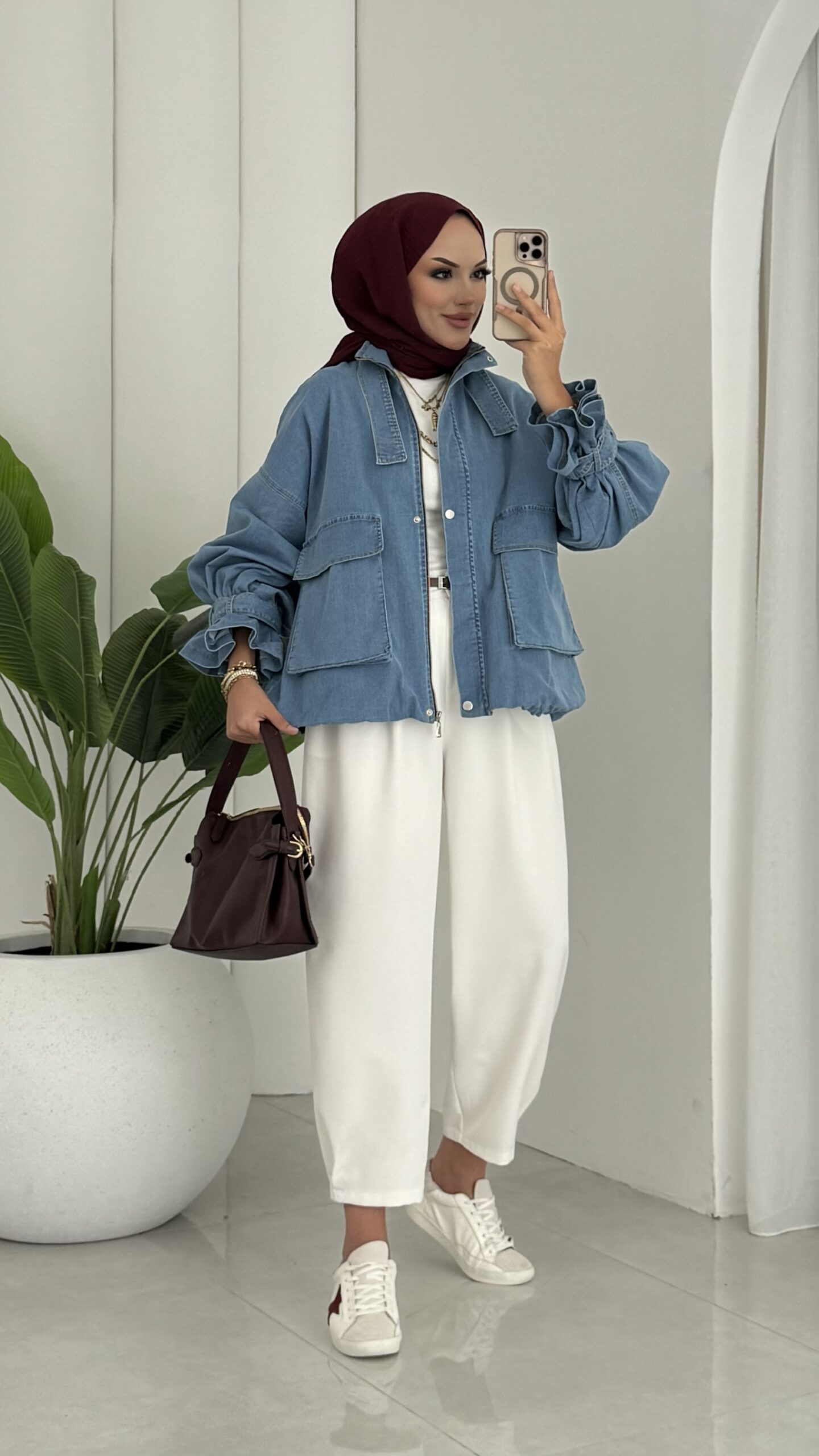 Touch Denim Bomber Ceket |  