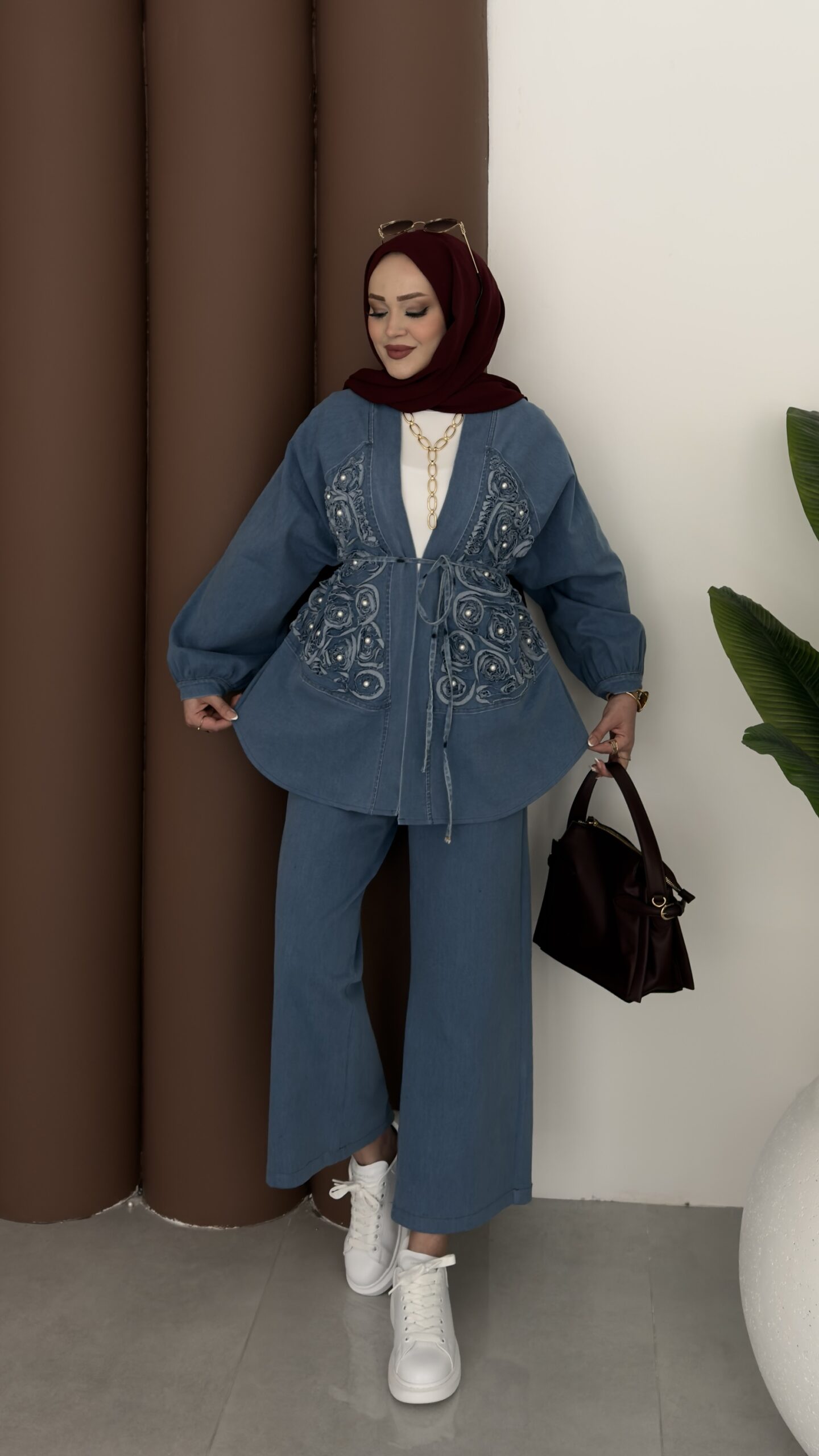 İnci Premium Denim İkili Takım |  