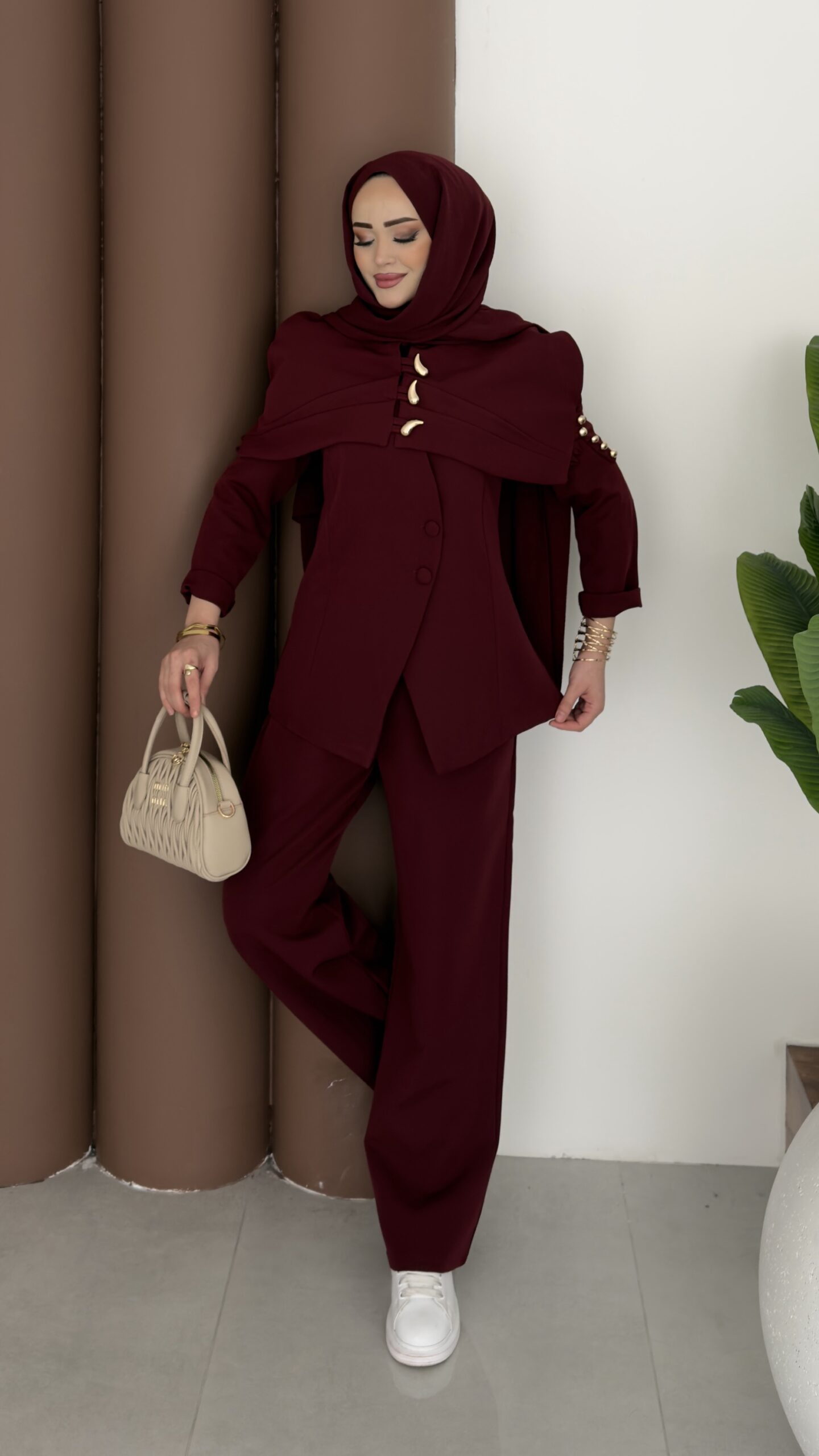 Deluxe Pelerin Blazer İkili Takım |  