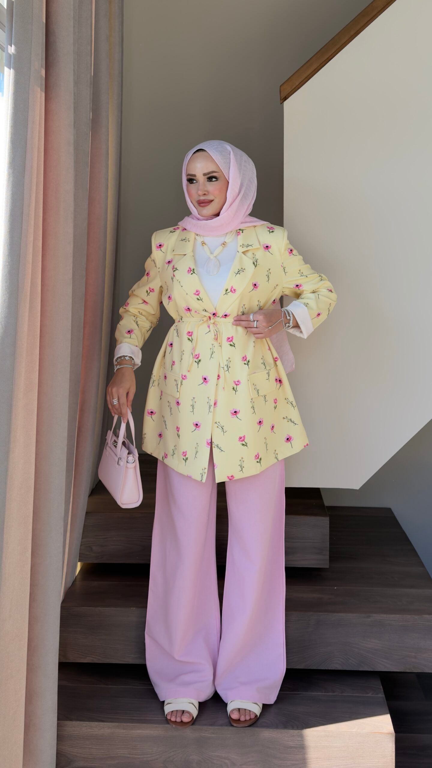 Çiçek Desenli Blazer Ceket |  