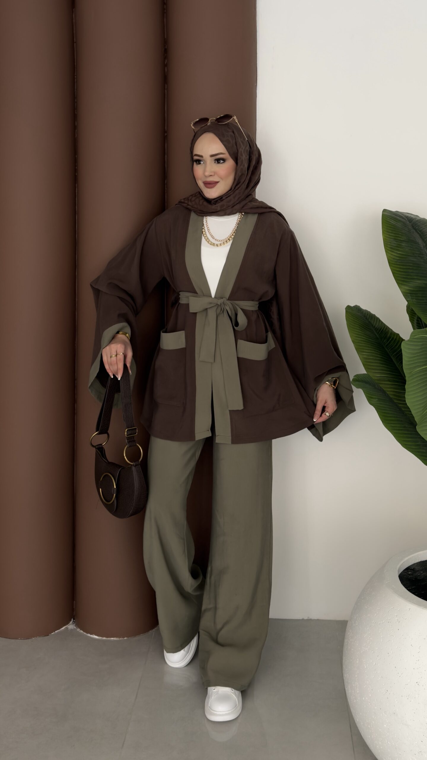 Cosmos Tensel Garnili Kimono İkili Takım |  