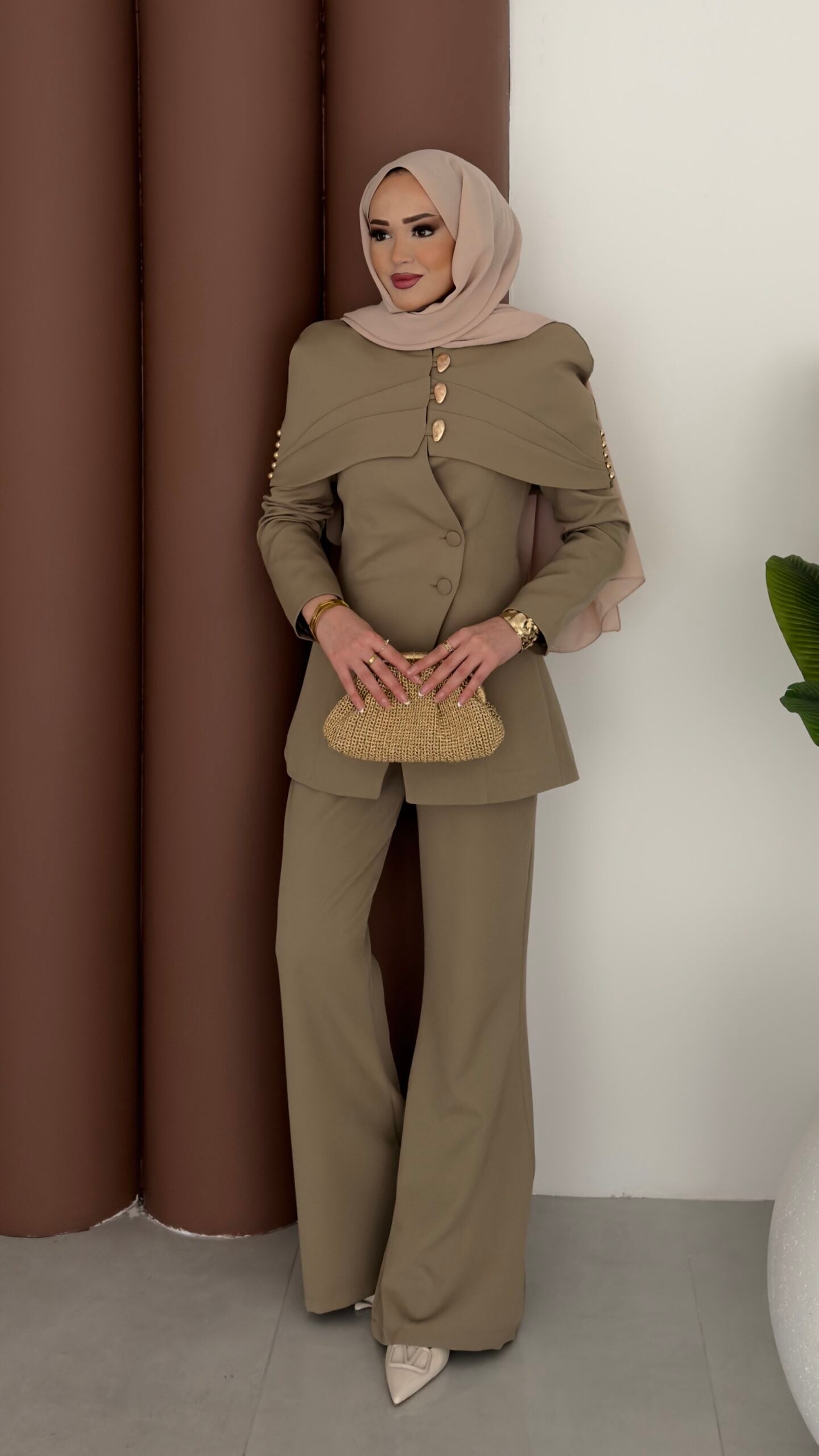 Deluxe Pelerin Blazer İkili Takım |  
