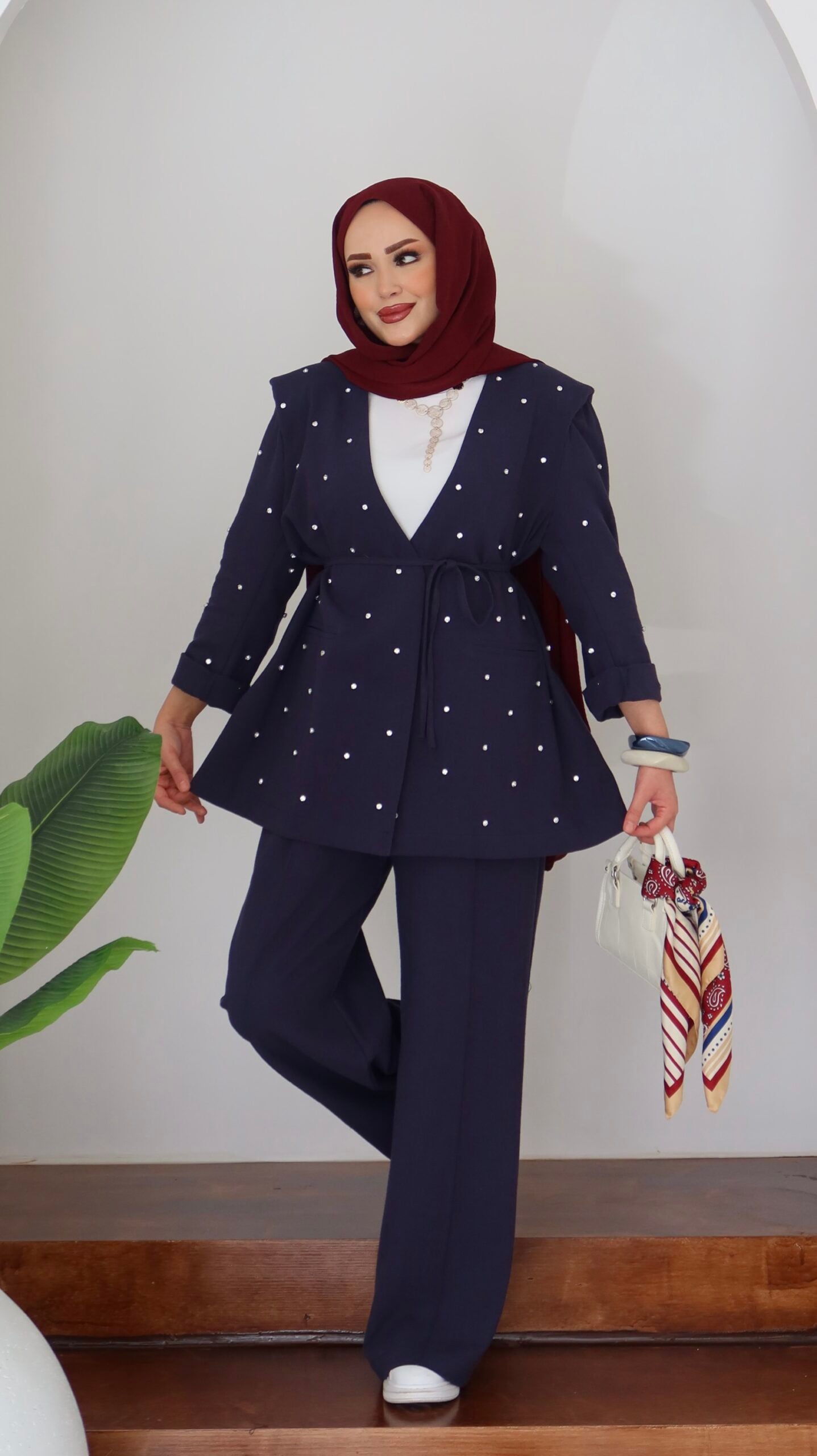 Shine Keten Ceket İkili Takım |  
