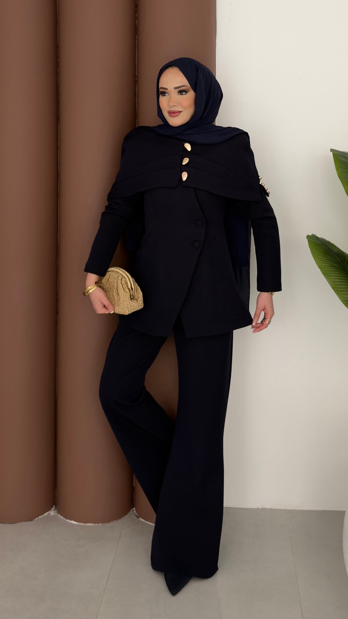 Deluxe Pelerin Blazer İkili Takım |  