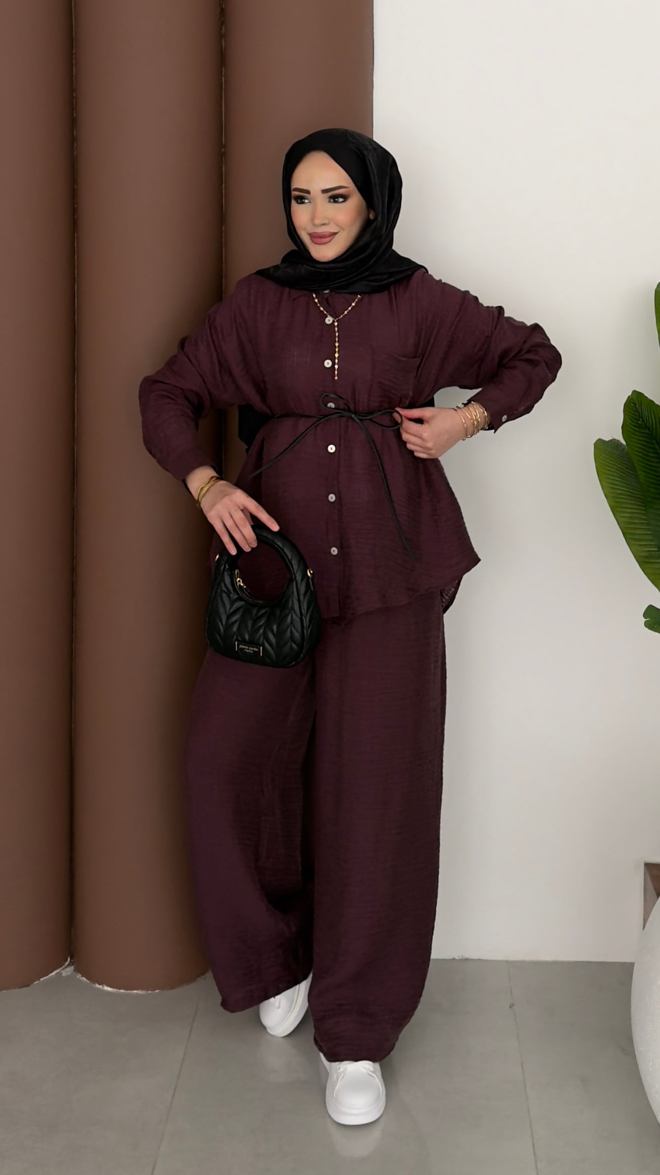 Elinnor Müslin Kemerli İkili Takım |  