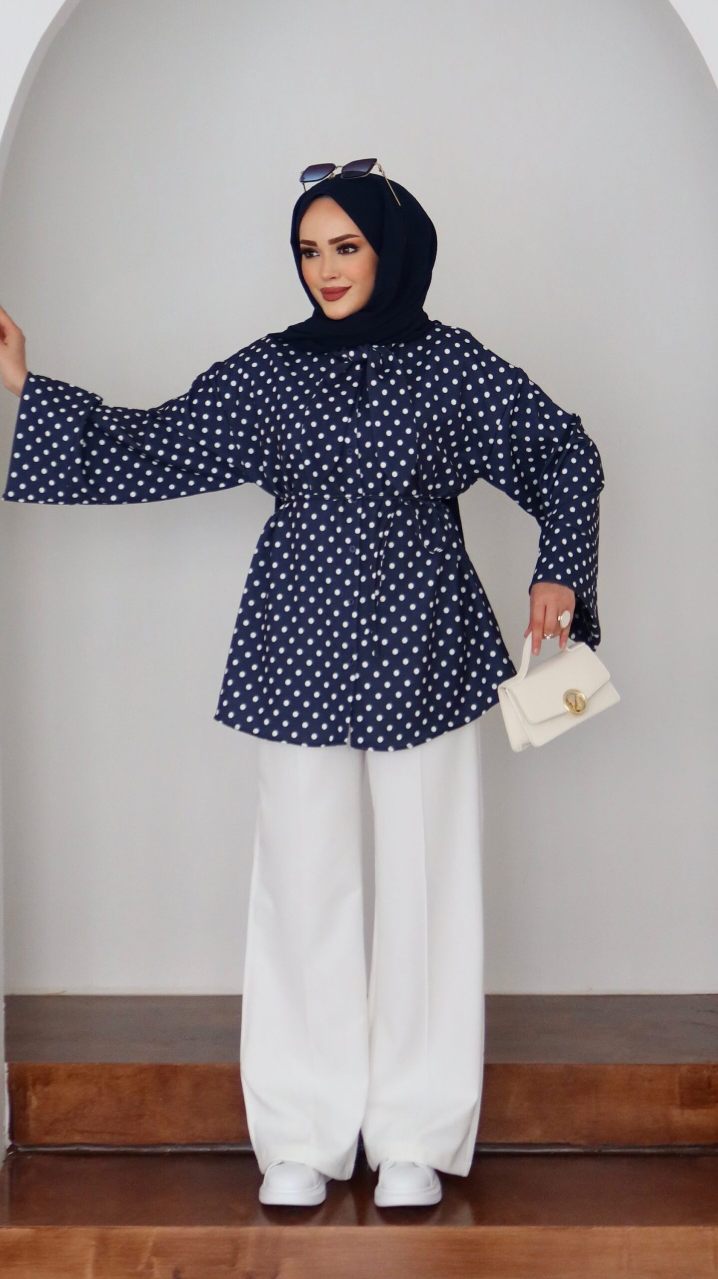 QUALİTY Madam Puanteli Krep İkili Takım |  