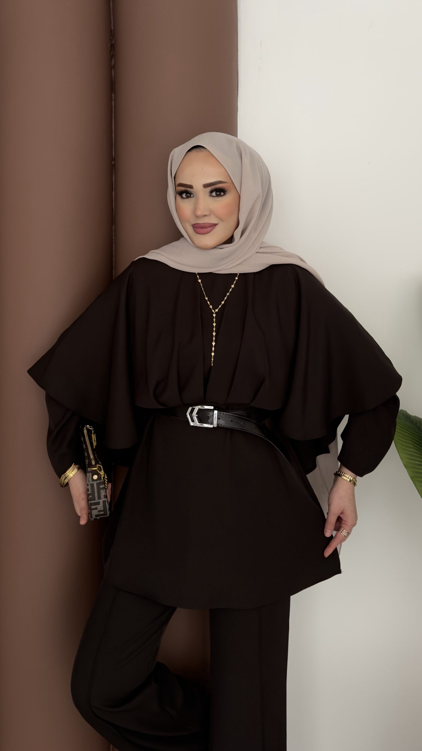 Arabic Pelerinli Modal İkili Takım |  