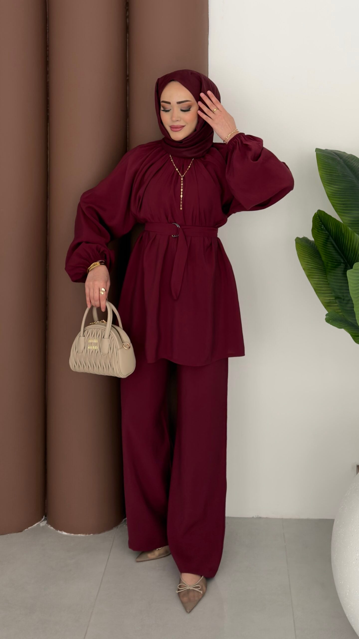 Casual Modal Kemerli İkili Takım |  
