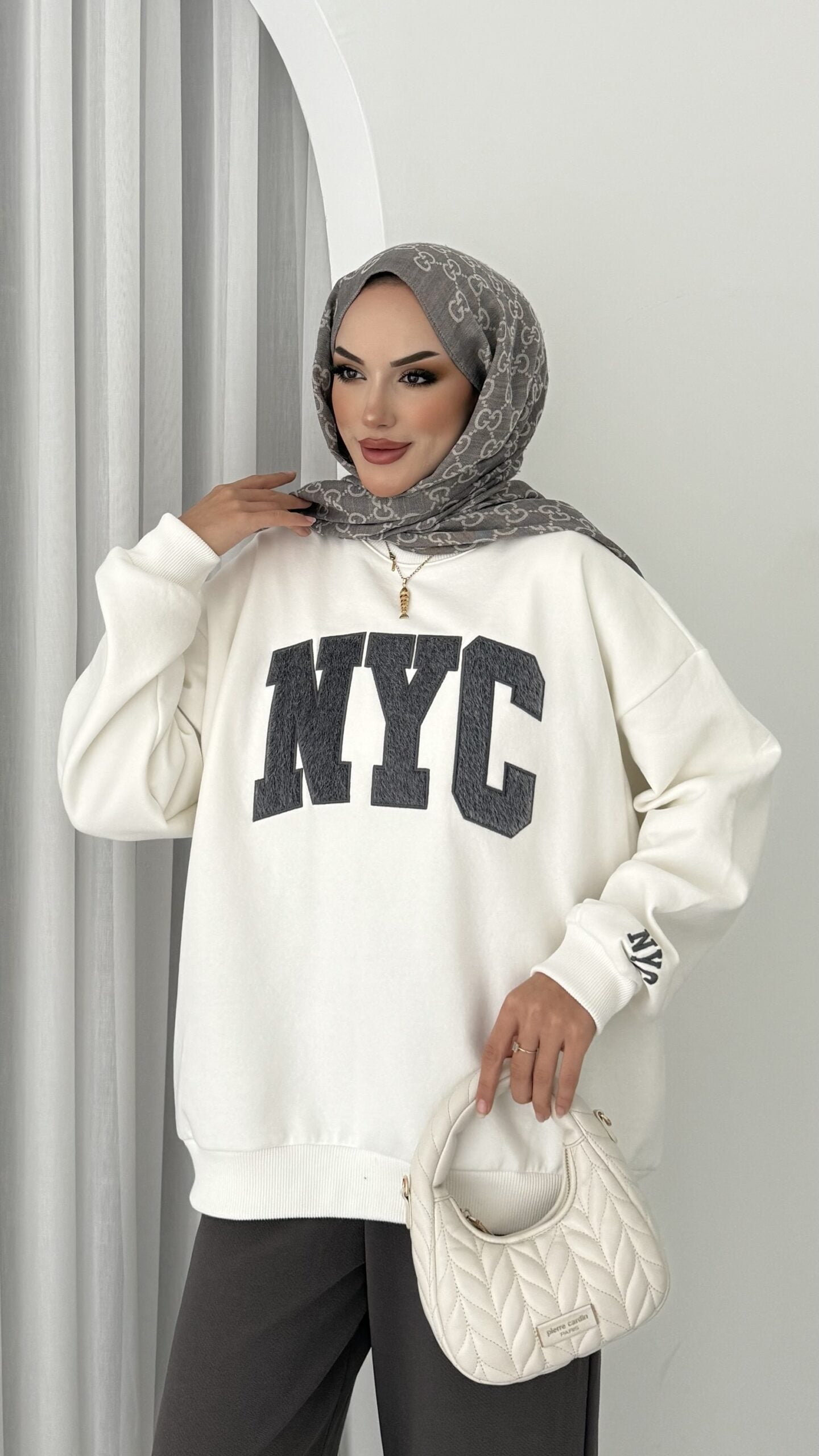 Nyc Şardonlu Sweat |  