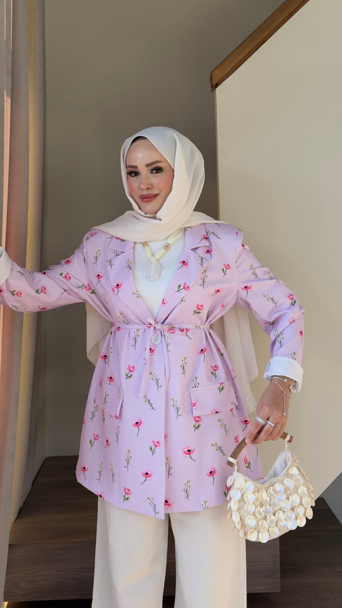 Çiçek Desenli Blazer Ceket |  