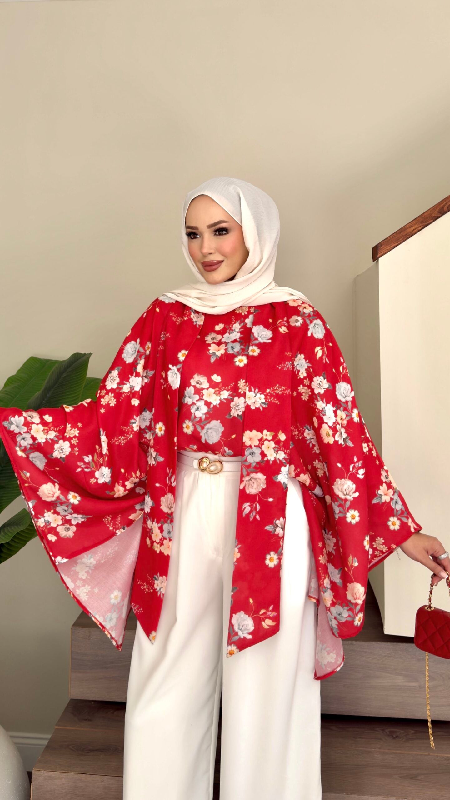 Lilyum Desen Keten Bluz |  