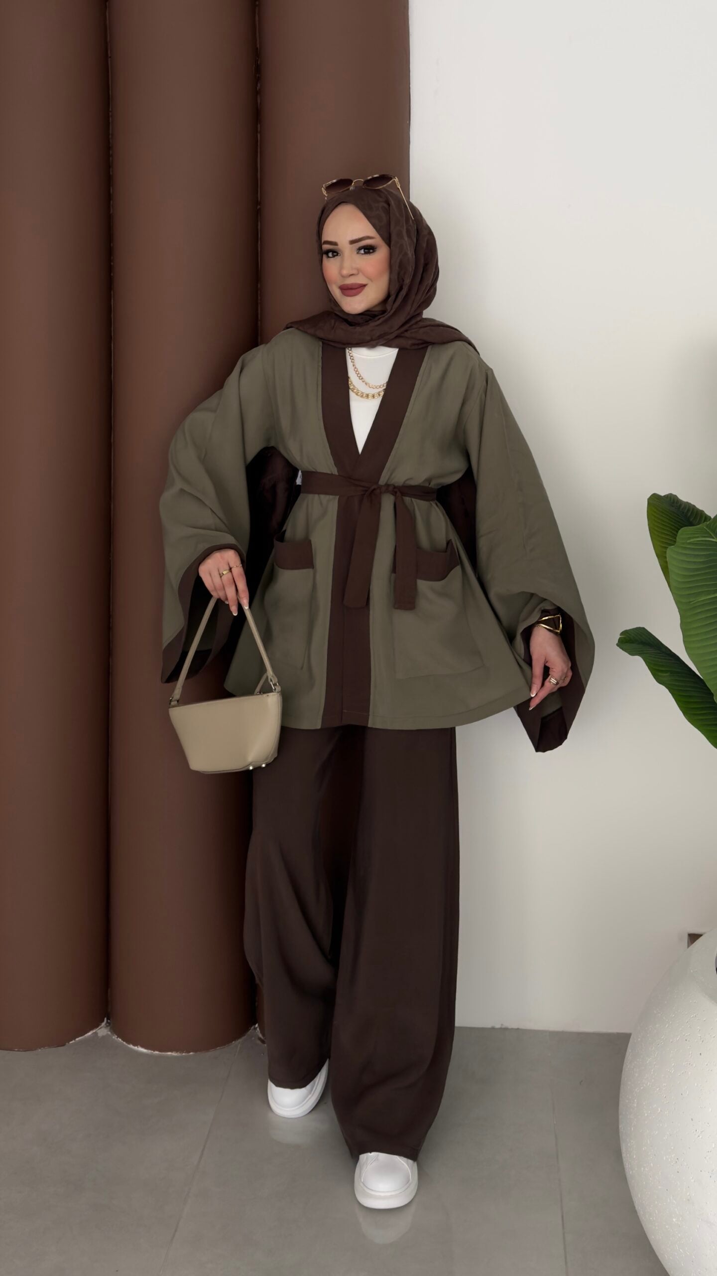 Cosmos Tensel Garnili Kimono İkili Takım |  