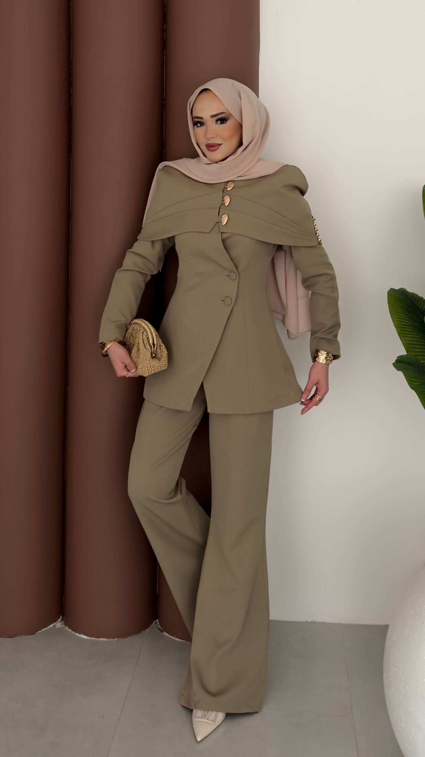 Deluxe Pelerin Blazer İkili Takım |  
