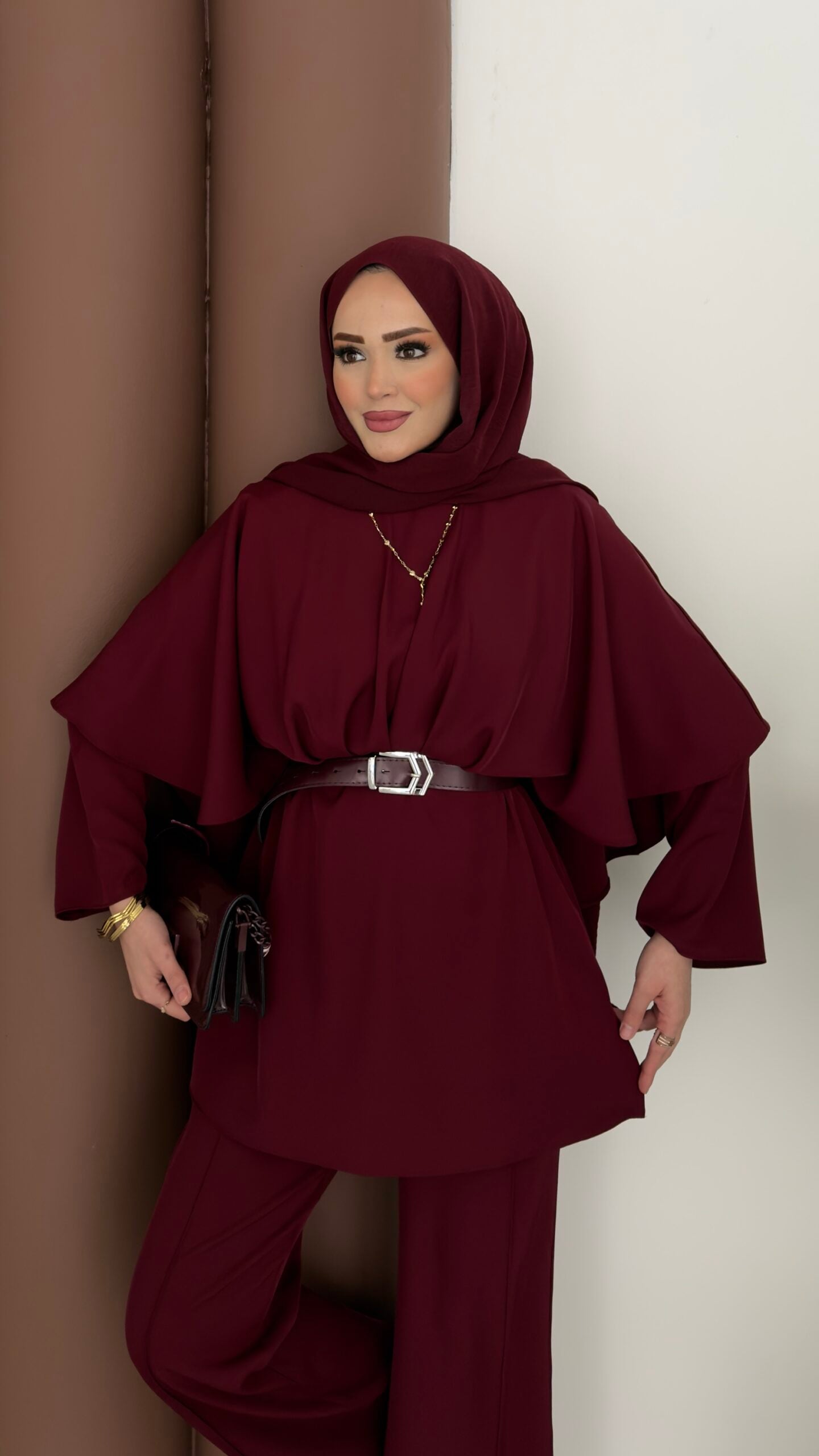 Arabic Pelerinli Modal İkili Takım |  