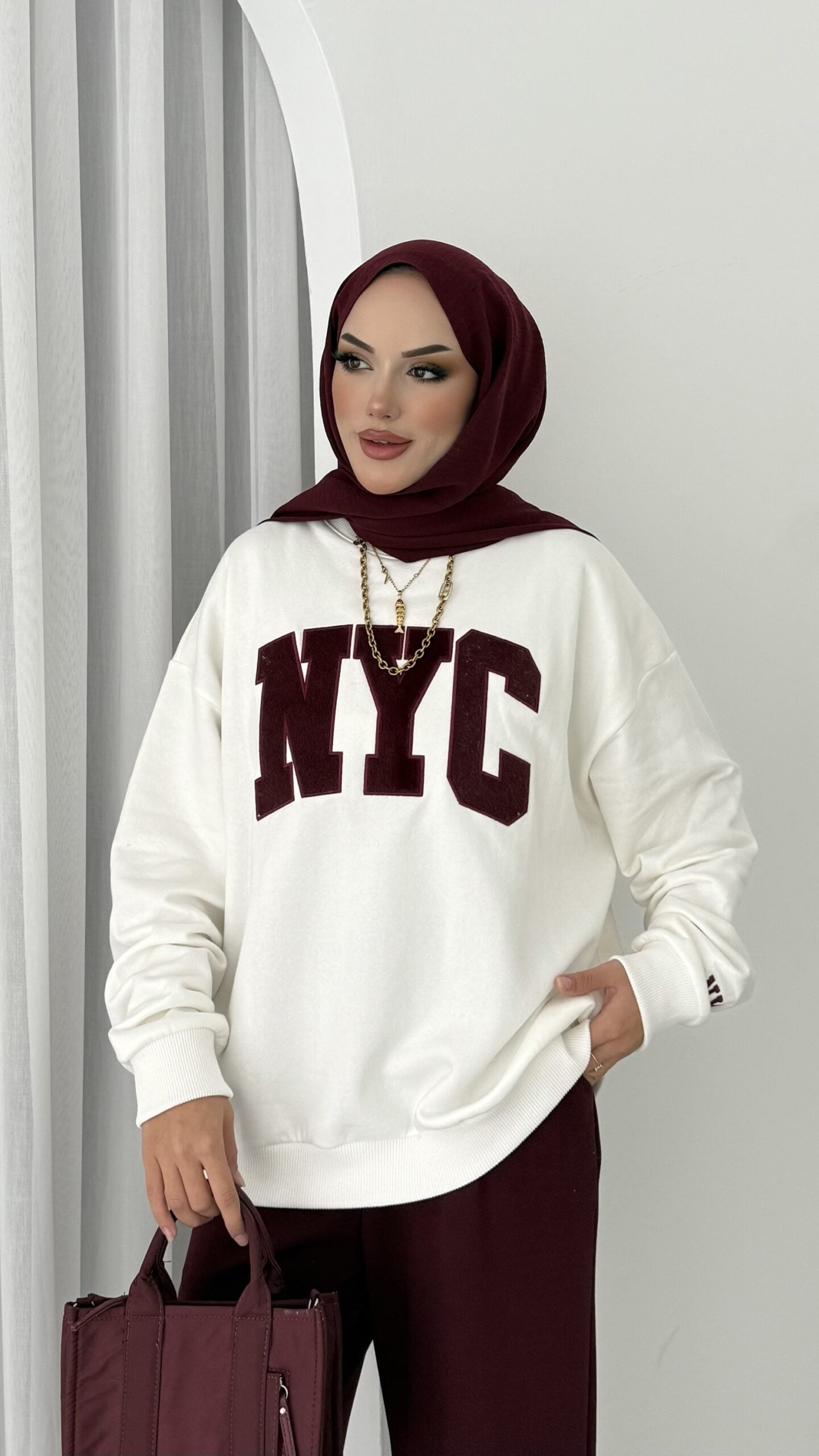 Nyc Şardonlu Sweat |  
